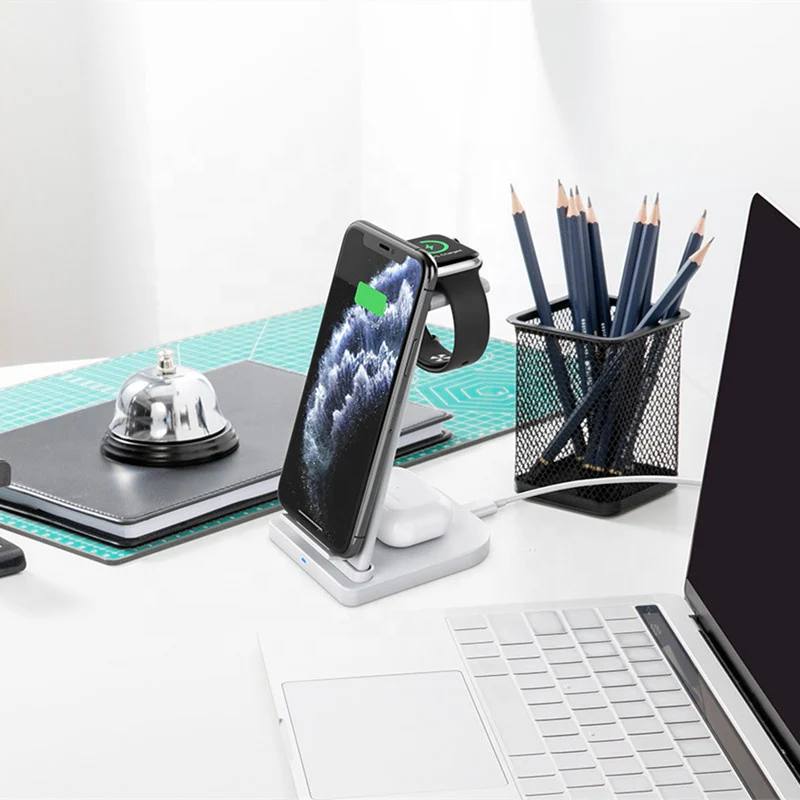 3-in-1 Fast Wireless Charging Stand for Phones, Apple Watch & AirPods - Image 30