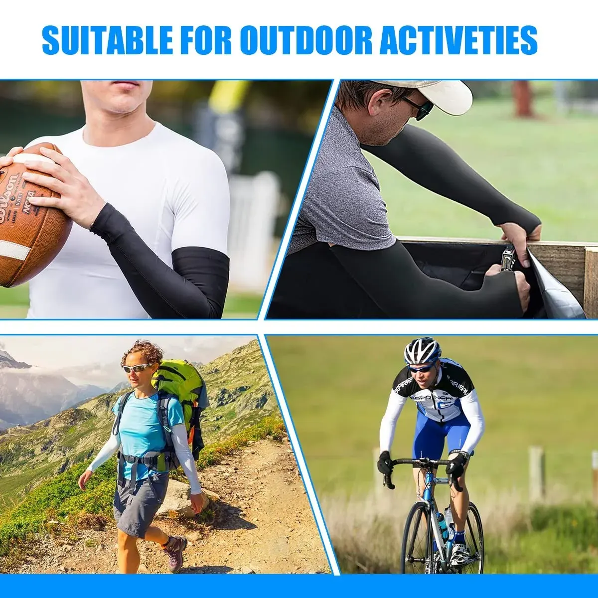 3 Pairs UV Protection Cooling Arm Sleeves - Image 25
