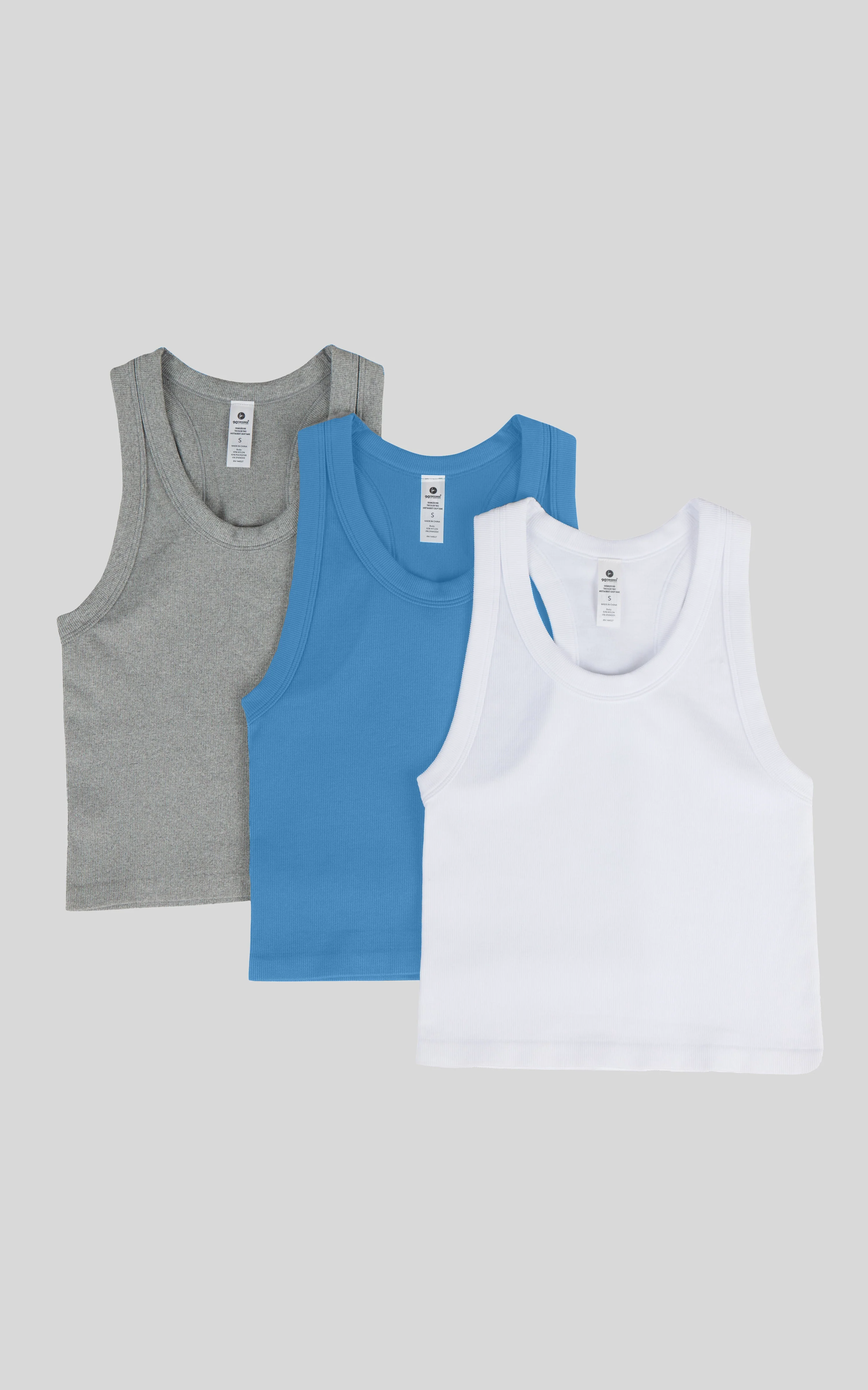 3 PK Ribbed Racerback Tank - Image 38