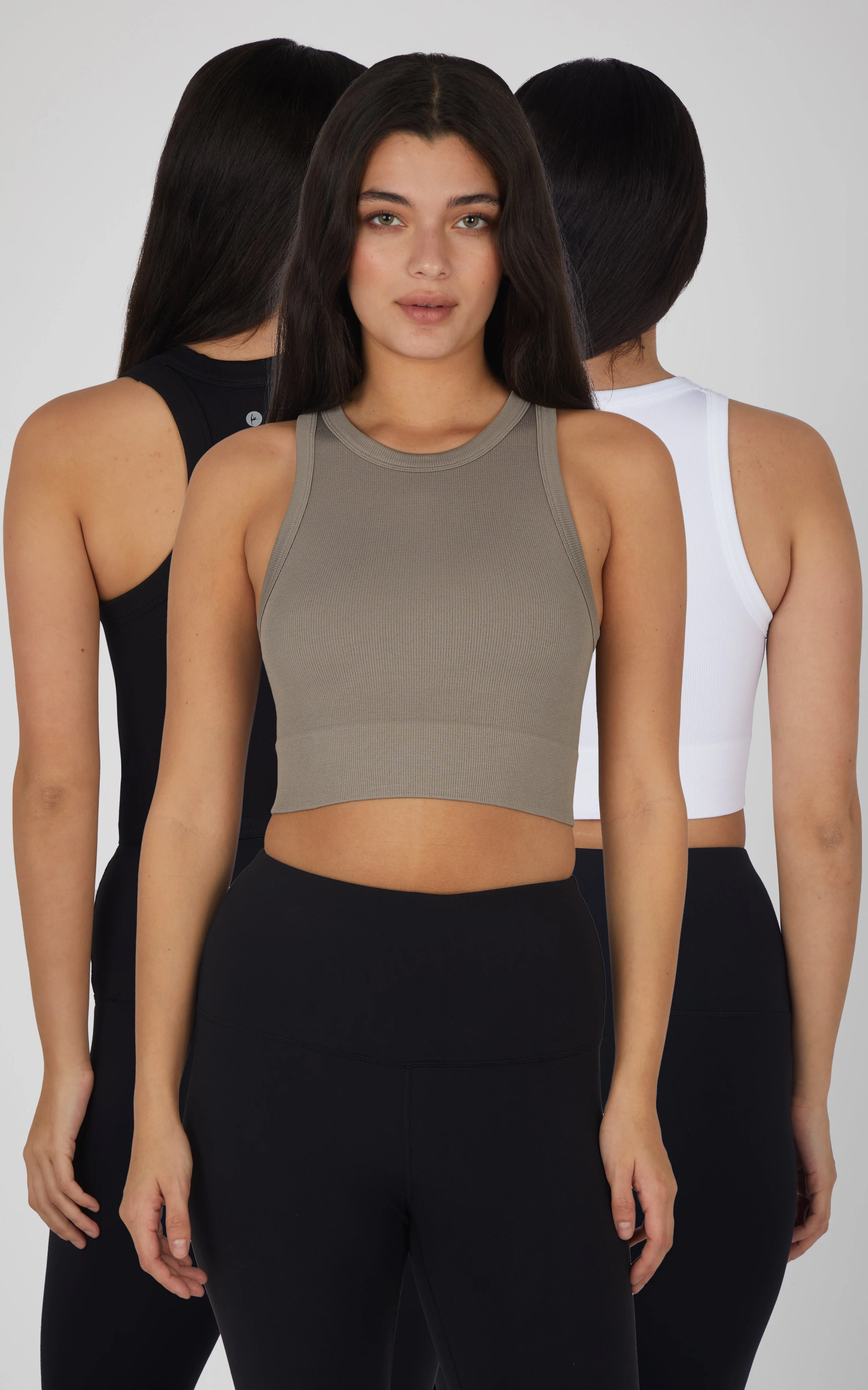 3 PK Seamless Ribbed Tricolor Tank - Our Stone Story - Image 11
