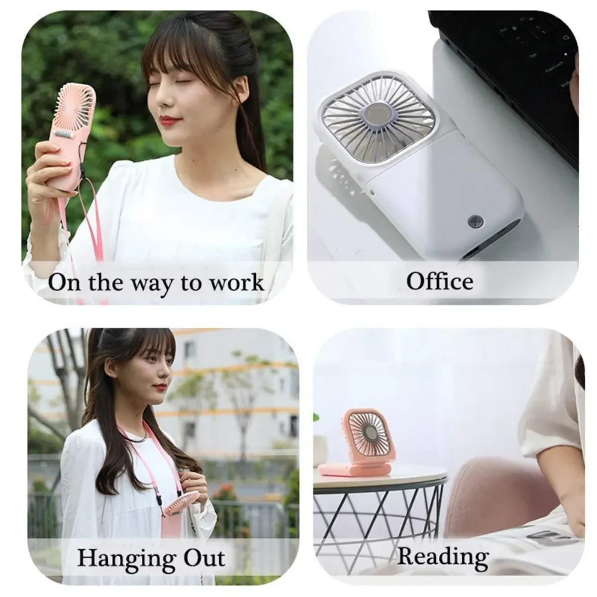 3-Speed USB Rechargeable Mini Fan - Image 24