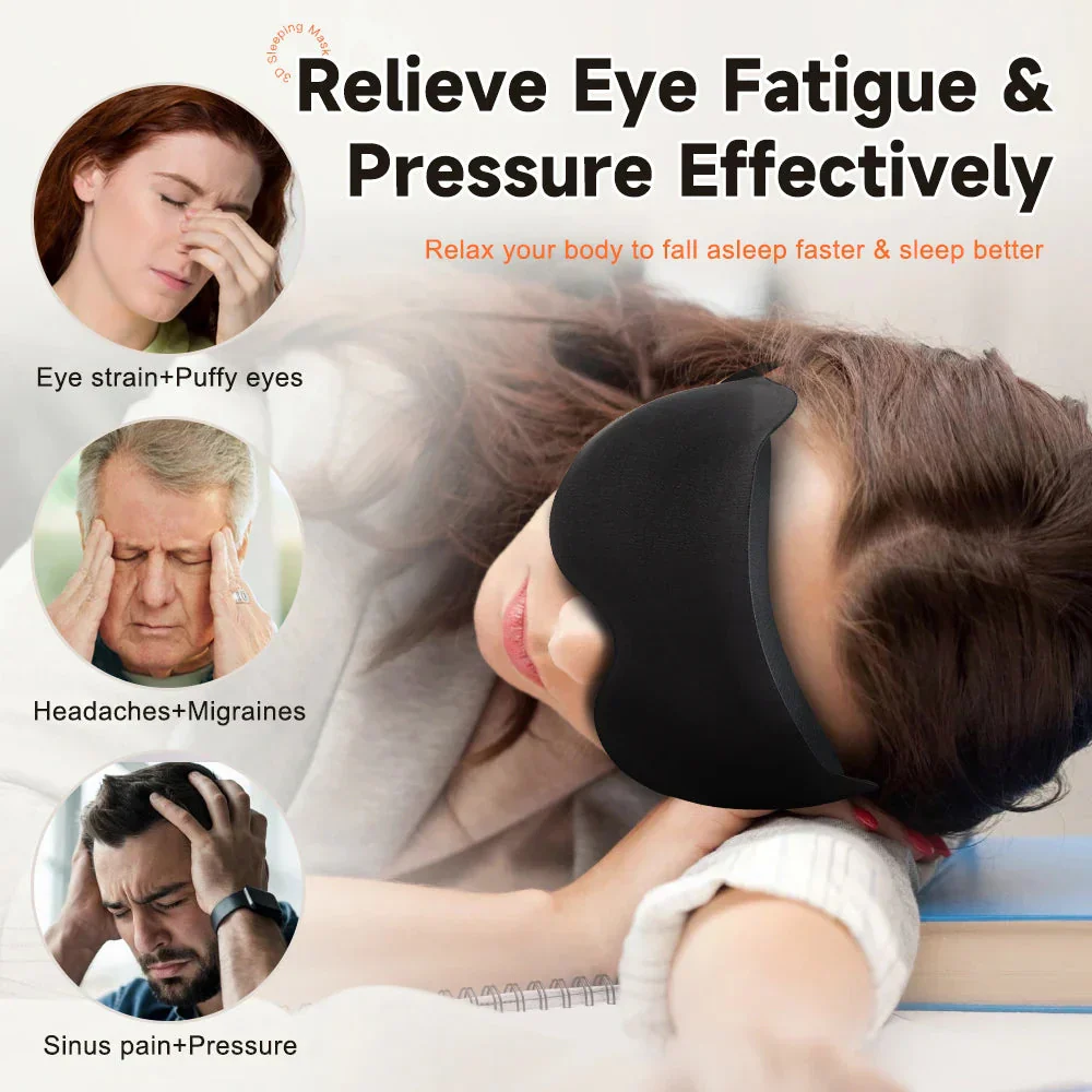 3D Contoured Sleep Mask - Image 3