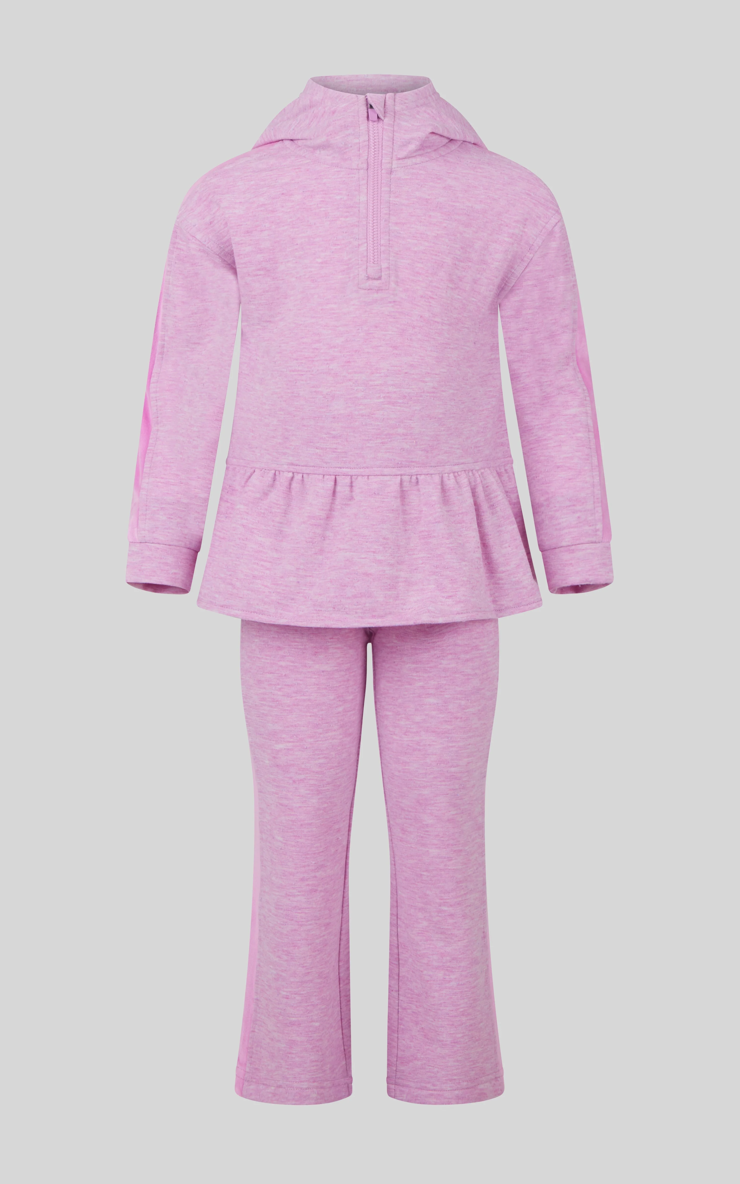 4-6X 3 PC Girls Confetti Half Zip Pullover + Flared Pant + Coin Purse Set - Image 10