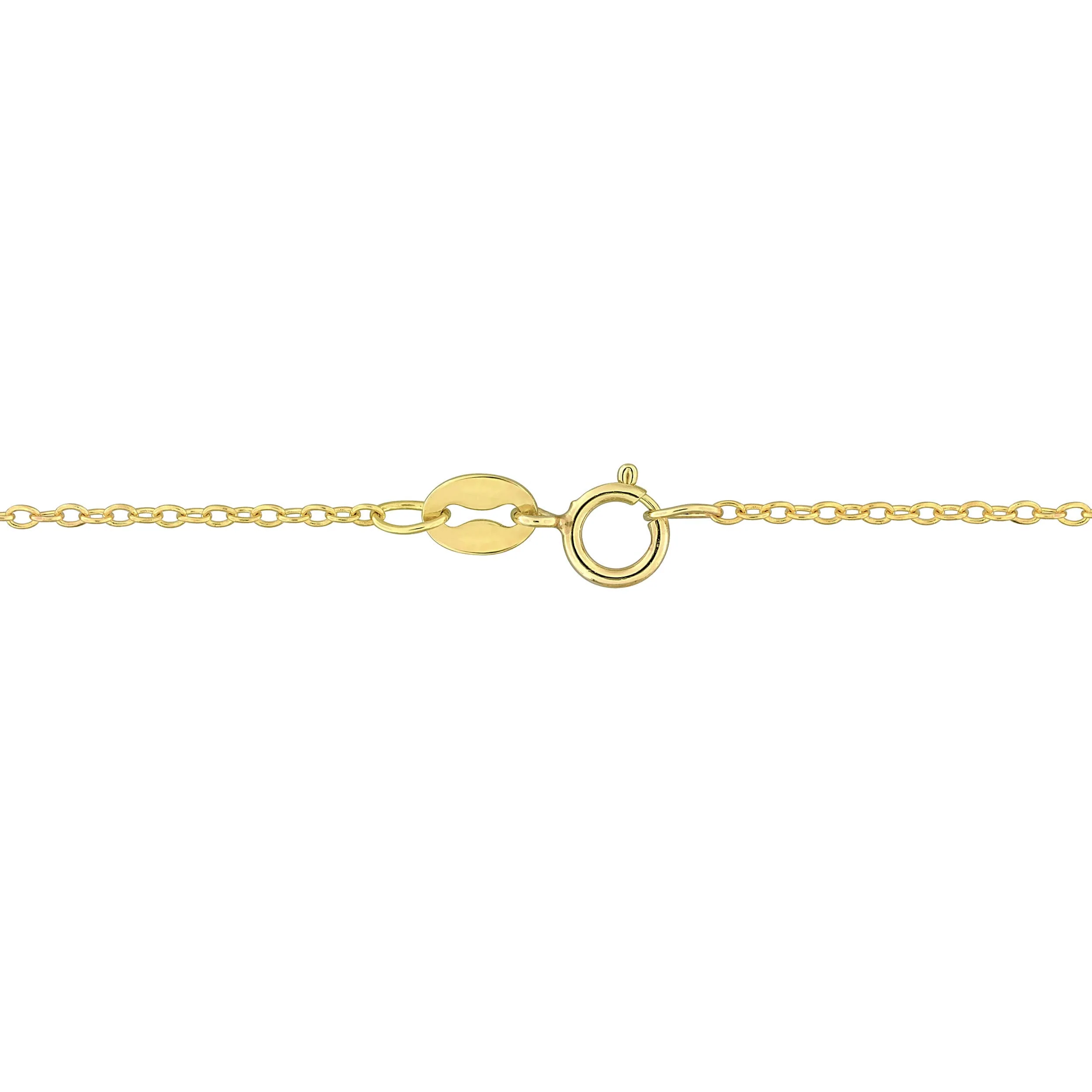 4 CT TGW Lapis Necklace With Chain Yellow Silver Length (inches): 17 - Image 2