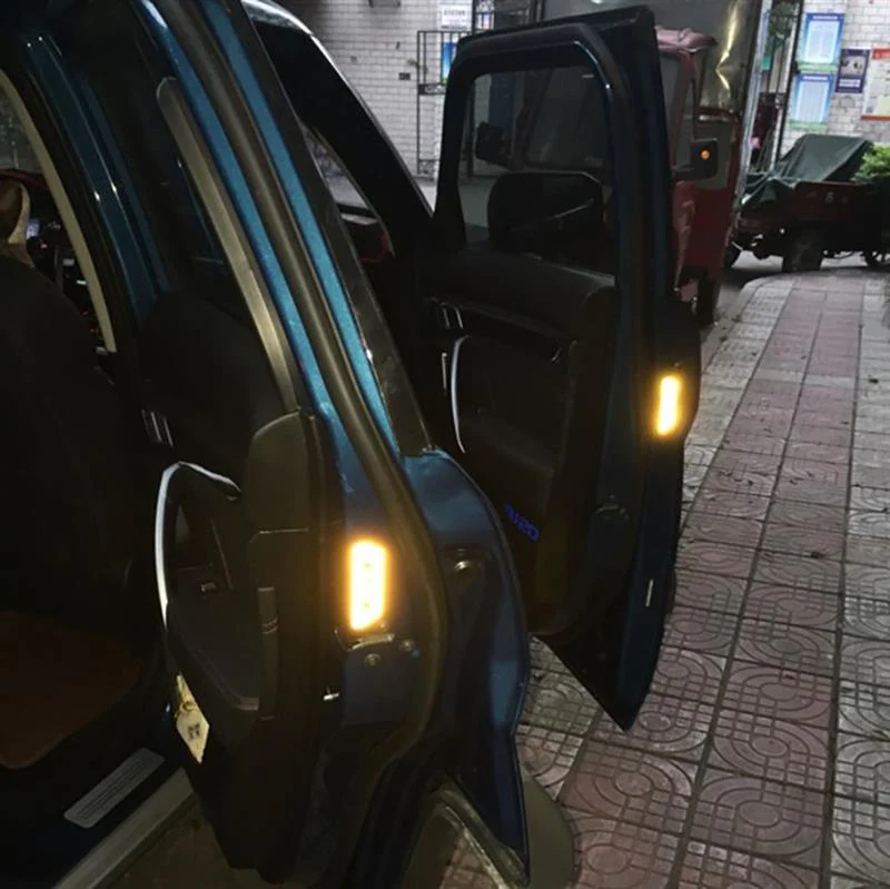 4PCS Car Accessories Car Stickers Reflective Warning Sticker Wheel Eyebrows Door Opening Sticker Diamond Wheel Reflective Strip Universal Door Open Reflective Warning Stickers Auto Open Sign Anti-Collision Safety Reflective Decal Tape - Image 13