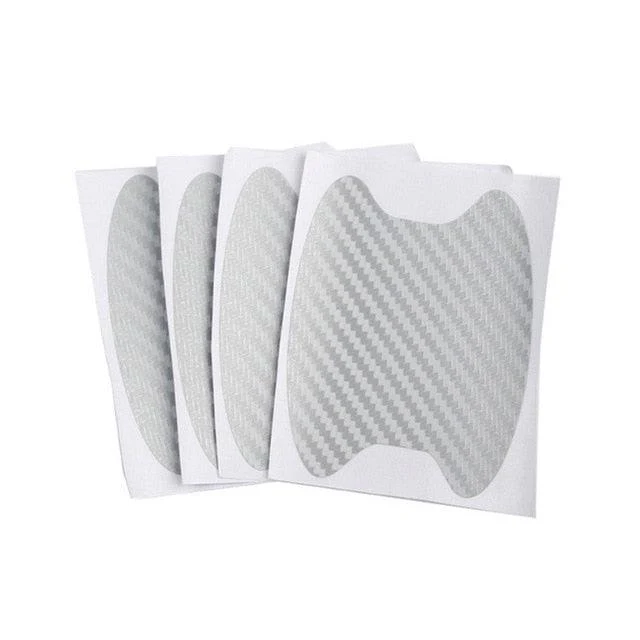 4pcs Universal Carbon Fiber Auto Car Door Handle Stickers Car Handle Protection Premium Car Door Cup Scratch Protector TPU Carbon Fiber Like 3D Stickers Universal Auto Door Cup Scratch Protection Cover Car Handle Anti Scratch Stickers Car Accessories - Image 5