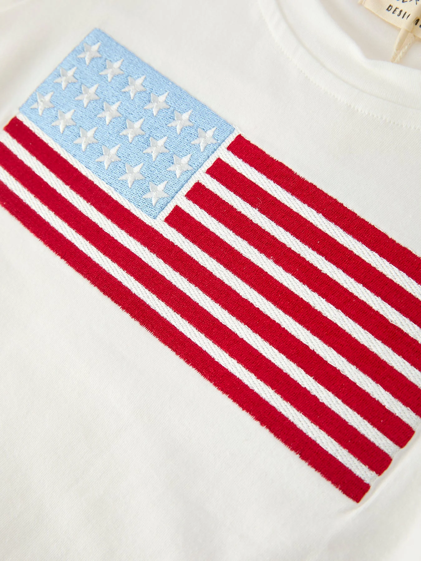 4th of July Flag Applique Boy Top and Shorts Set - Image 4