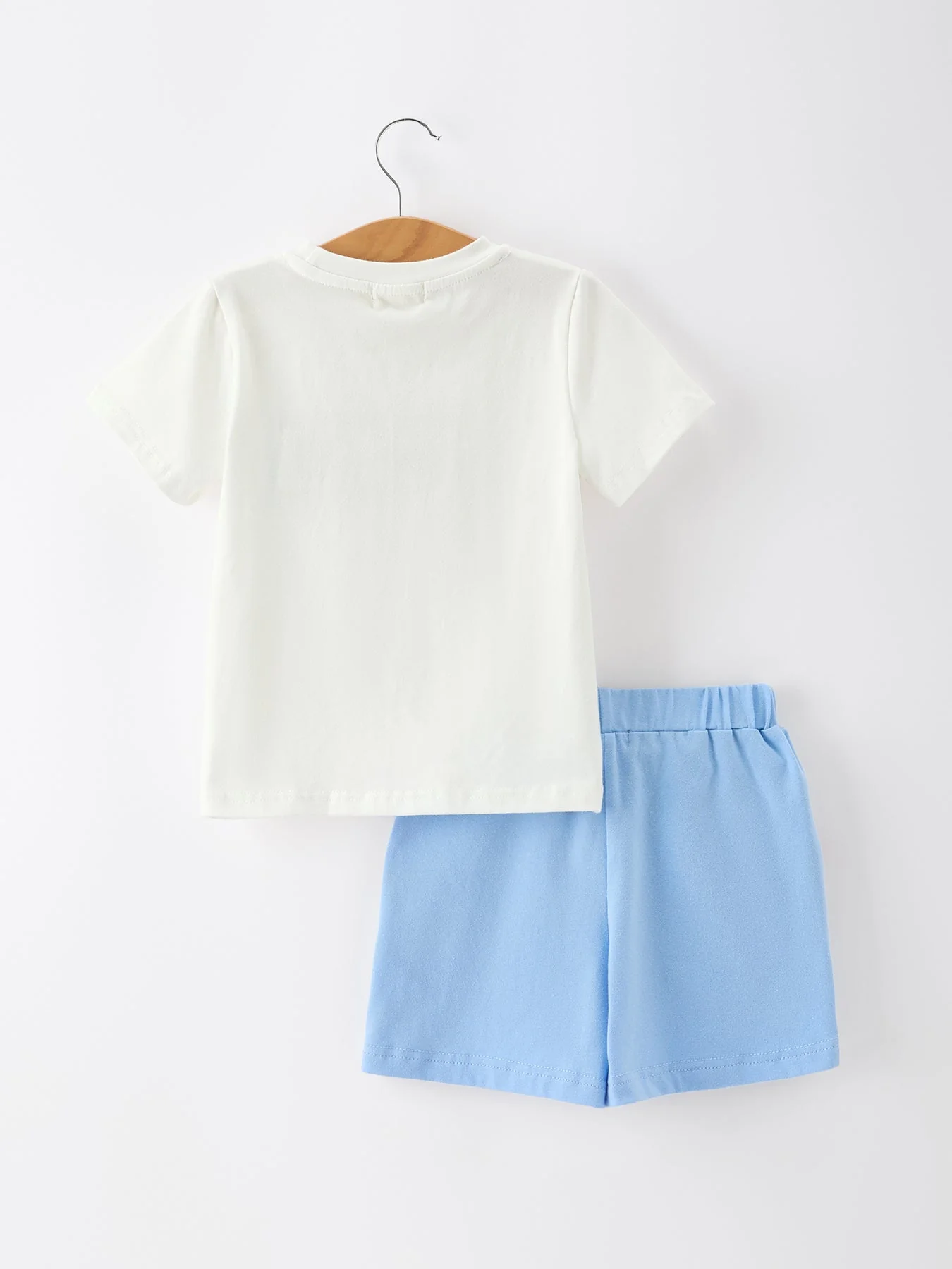 4th of July Flag Boys Set Short Sleeve Top Shorts - Image 2