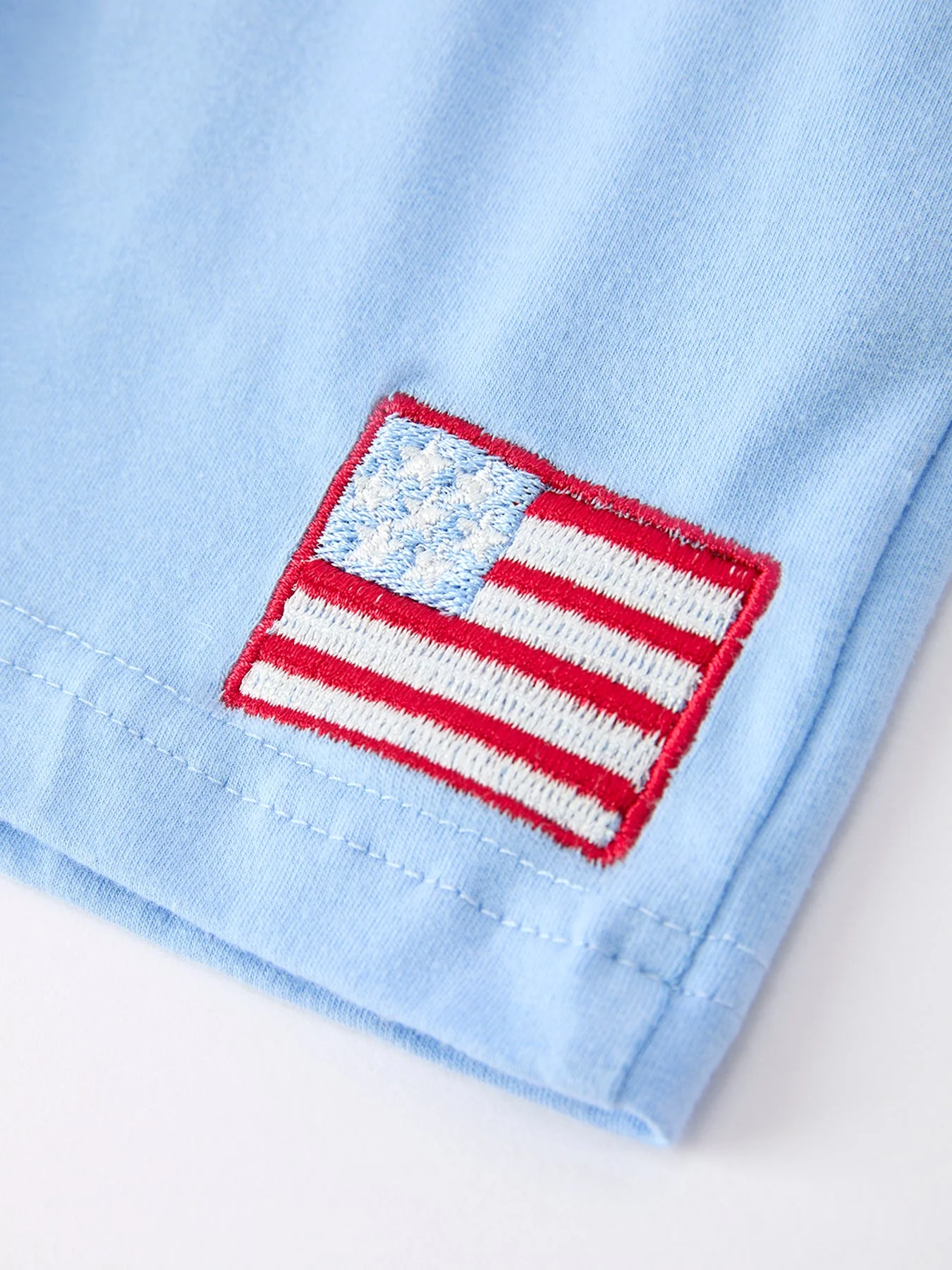 4th of July Flag Boys Set Short Sleeve Top Shorts - Image 4