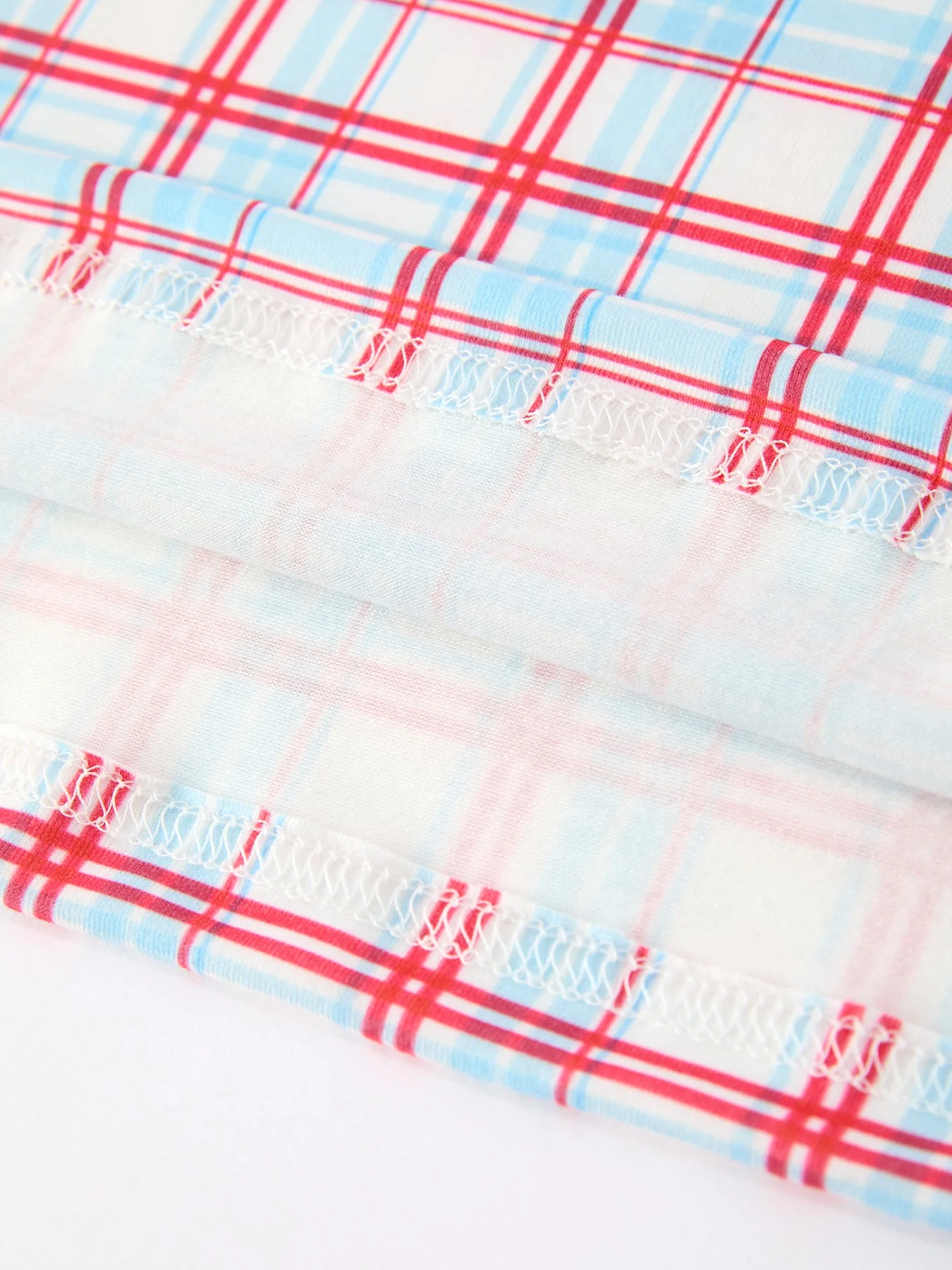 4th of July Plaid Flag Heart Girl Dress With Bow - Image 4