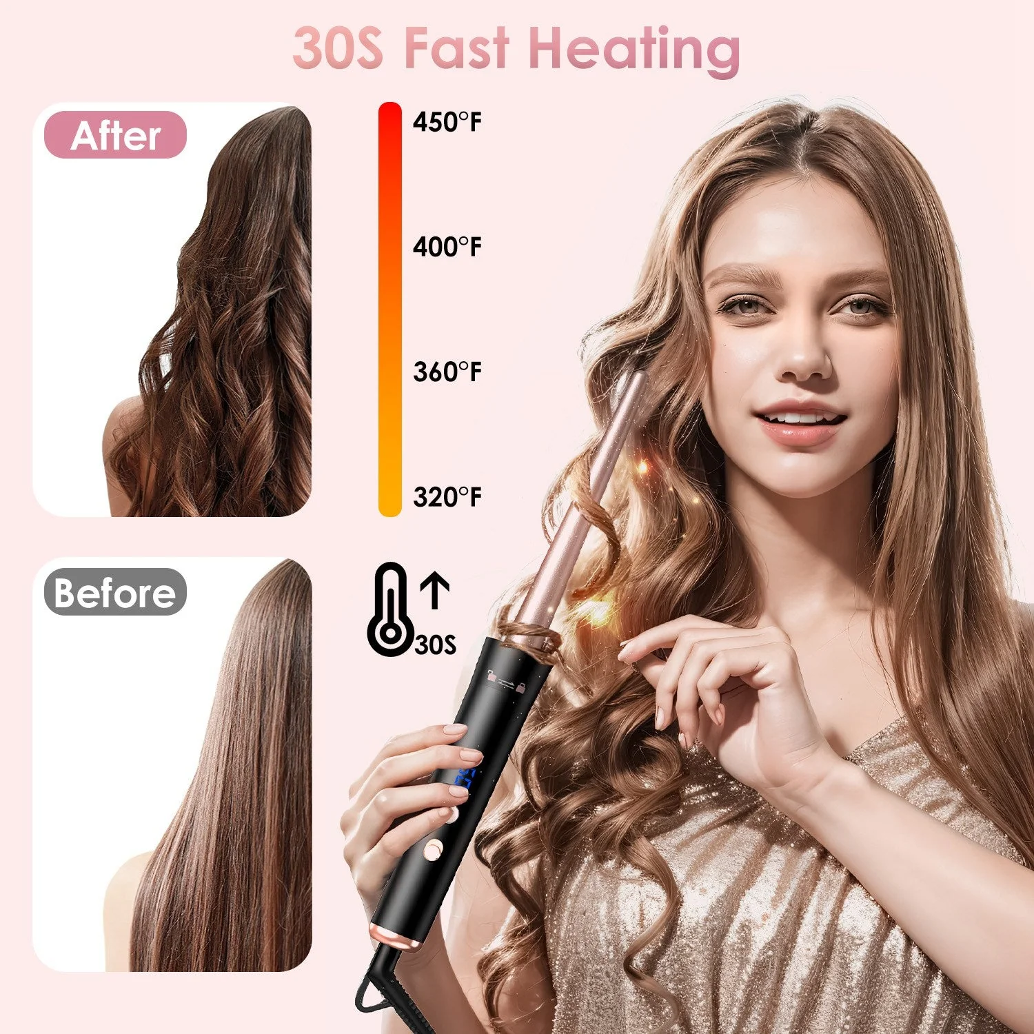 5 in 1 Curling Wand Hair Curling Iron Brush Hair - Image 4