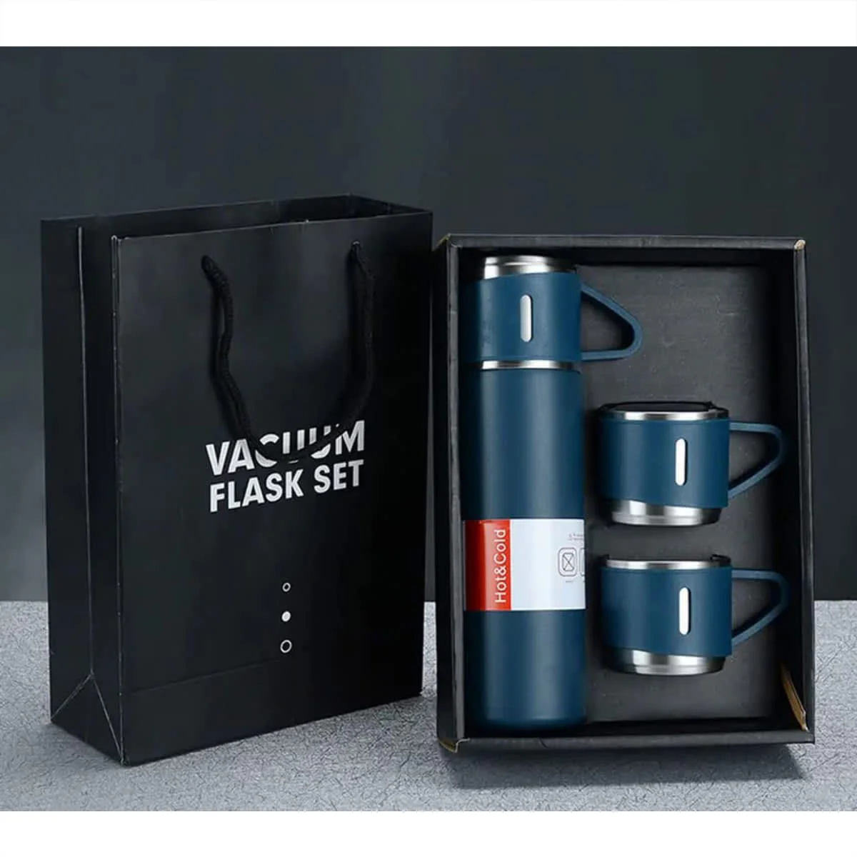 500ml Vacuum Insulated Stainless Steel Thermos with 3 Lids - Image 17