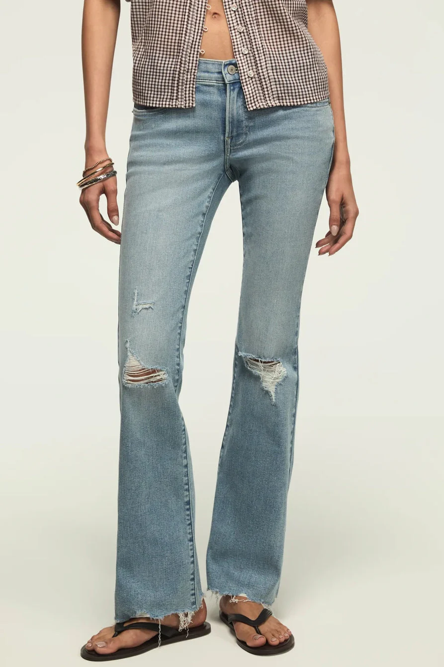 Lucky Brand Women's Mid Rise Sweet Flare - Capsize Dest