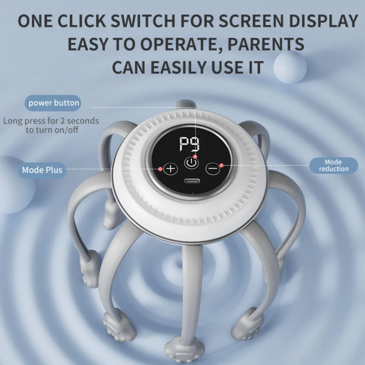 8-Claw Multi-Dimensional Head Massager - Image 2