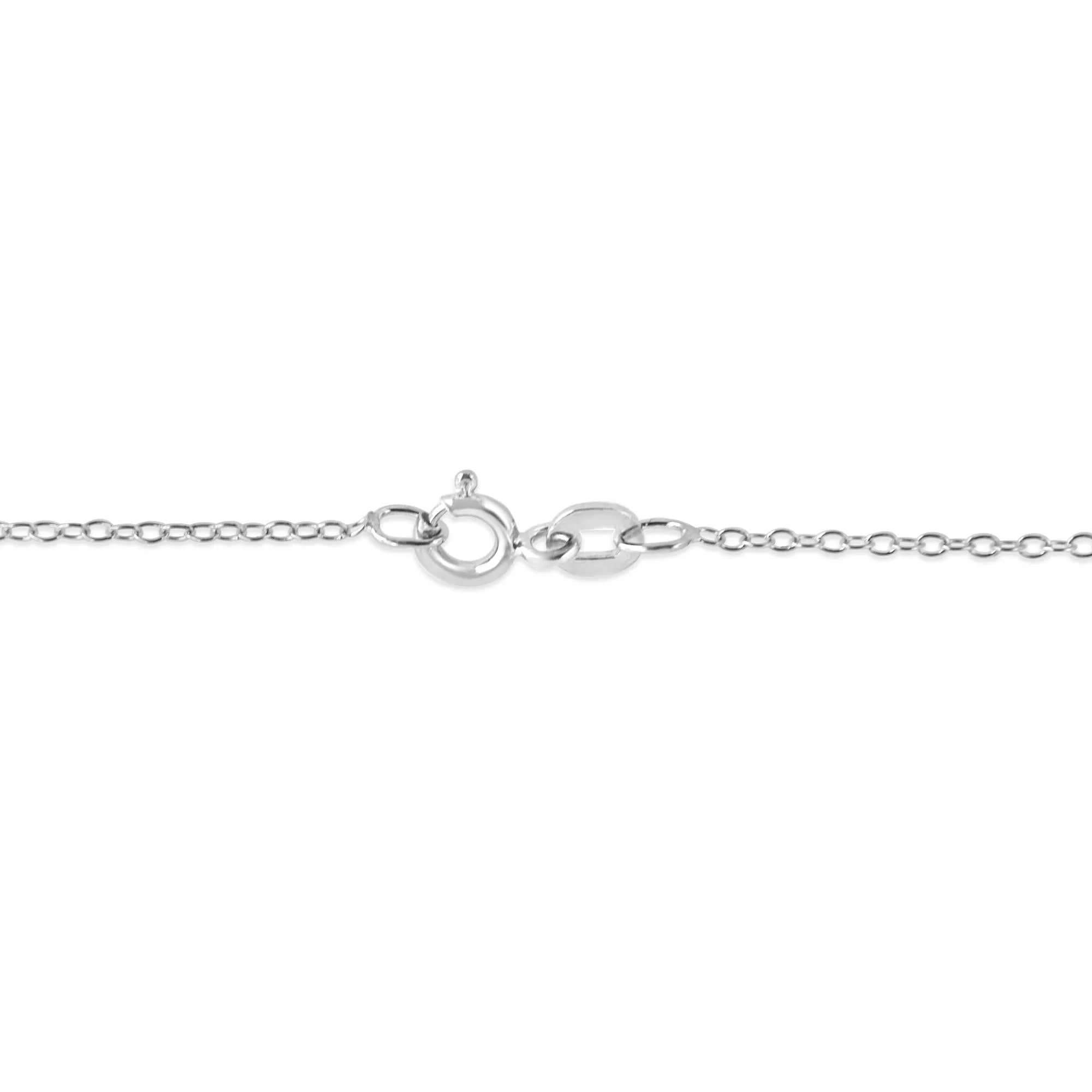 .925 Sterling Silver 1/5 Cttw Bezel Set Champagne Diamond Solitaire 18" Pendant Necklace (K-L Color, I1-I2 Clarity) - Image 2