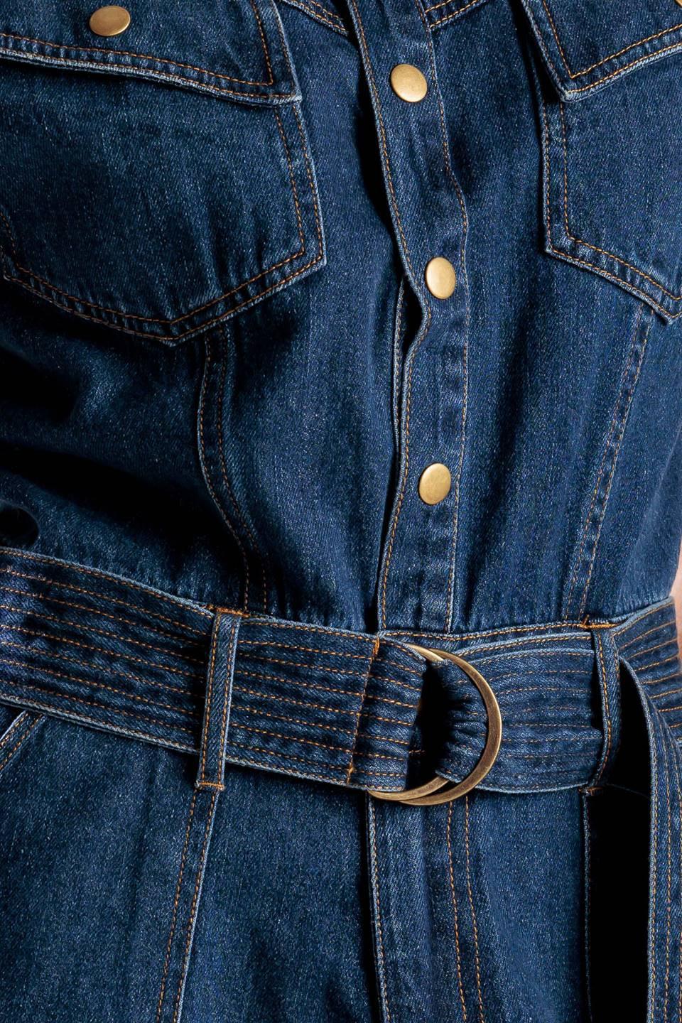 A Little Bit of This Denim Romper - Image 8