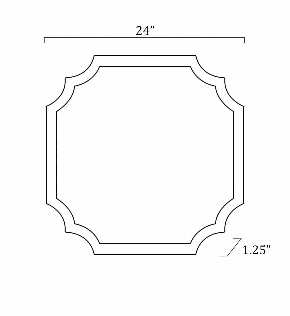 Abangay Gold Contemporary Wood Frame Mirror - Clearance - Image 8