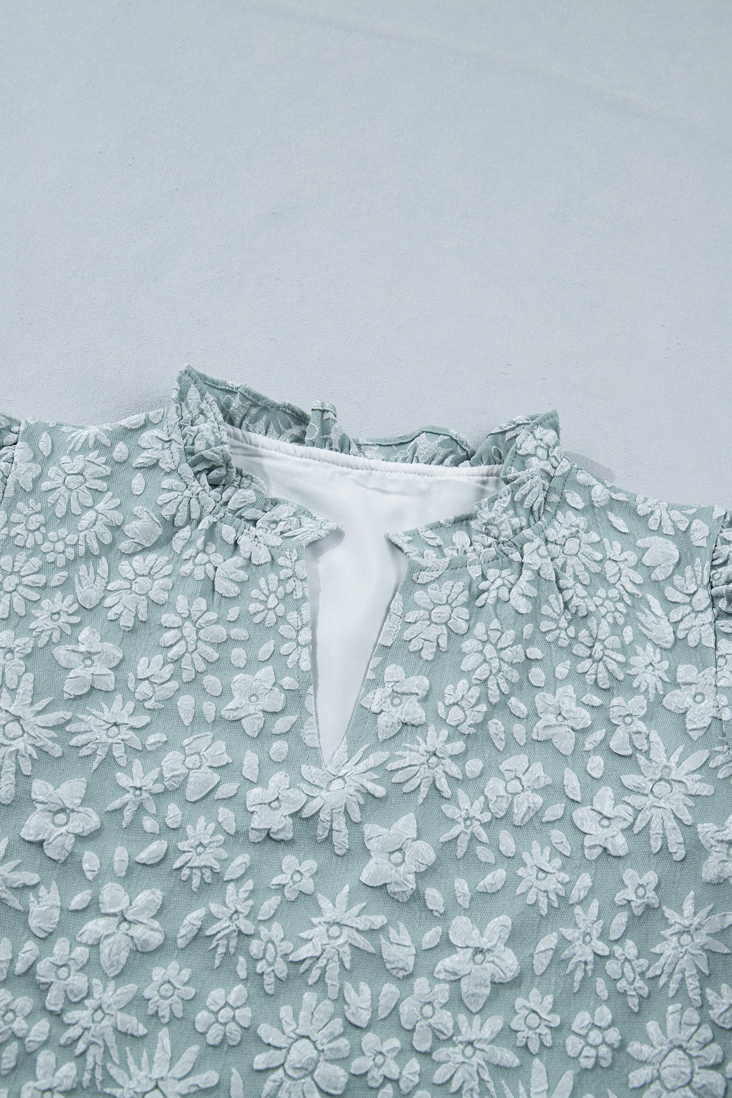 Adalyn Jacquard Puff Sleeve Blouse - Image 9
