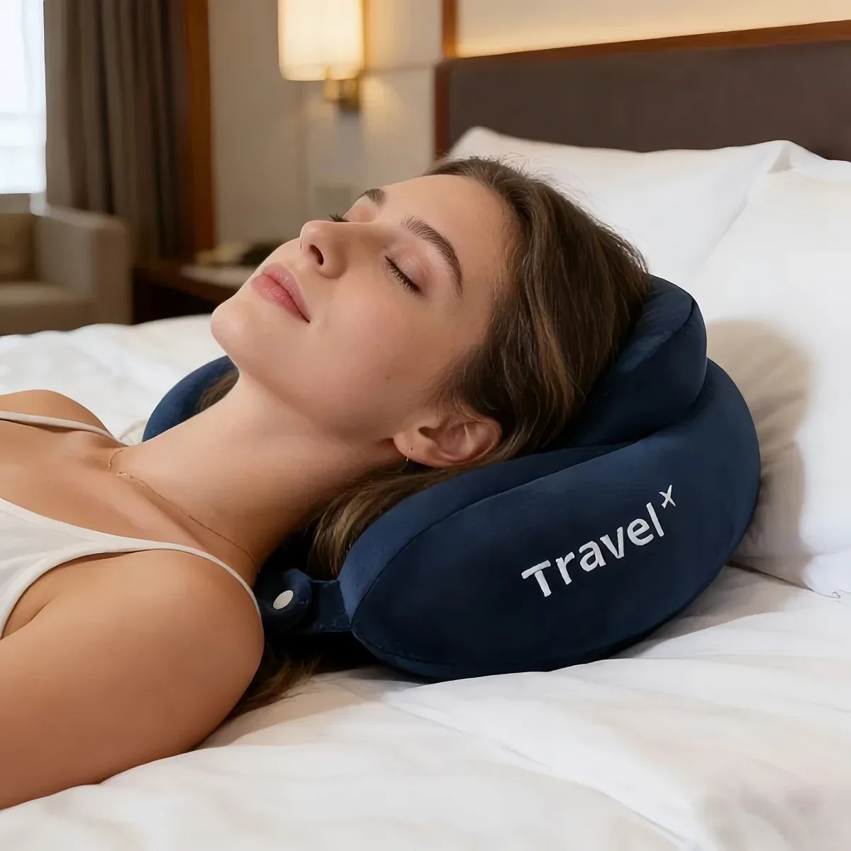 Adjustable Button Travel Neck Pillow - Image 11