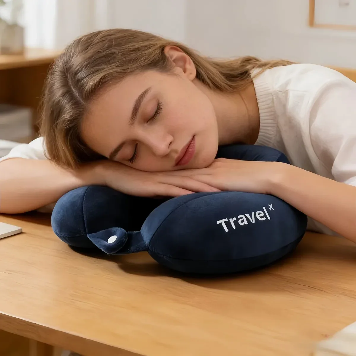 Adjustable Button Travel Neck Pillow - Image 26