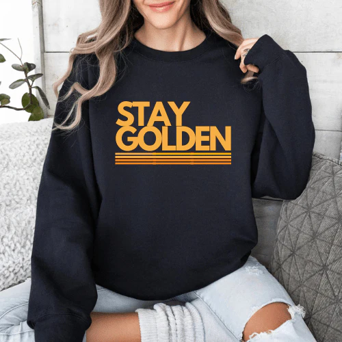 Adult Stay Golden Crew Sweatshirt - Image 2