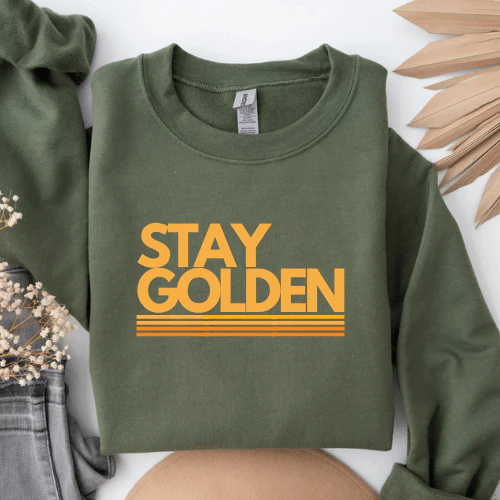 Adult Stay Golden Crew Sweatshirt - Image 3