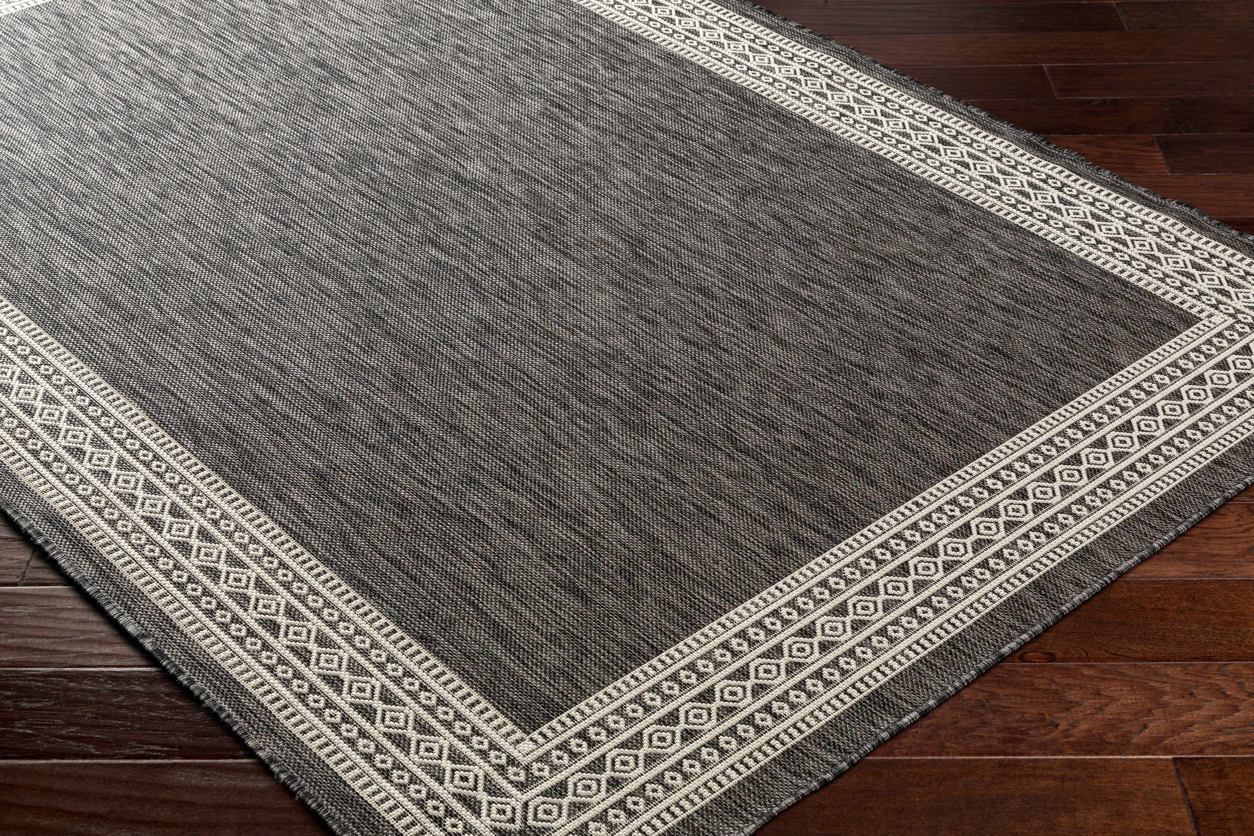 Aleli Black & White Outdoor Area Rug - Clearance - Image 3
