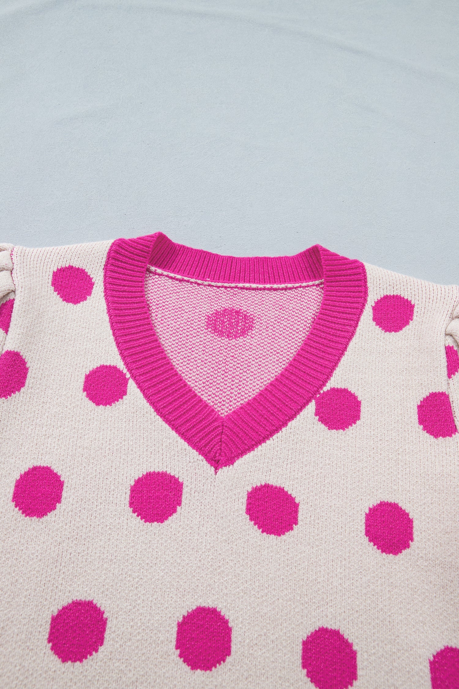 Threaded Pear Alexia Puff Short Sleeve Sweater - Image 10