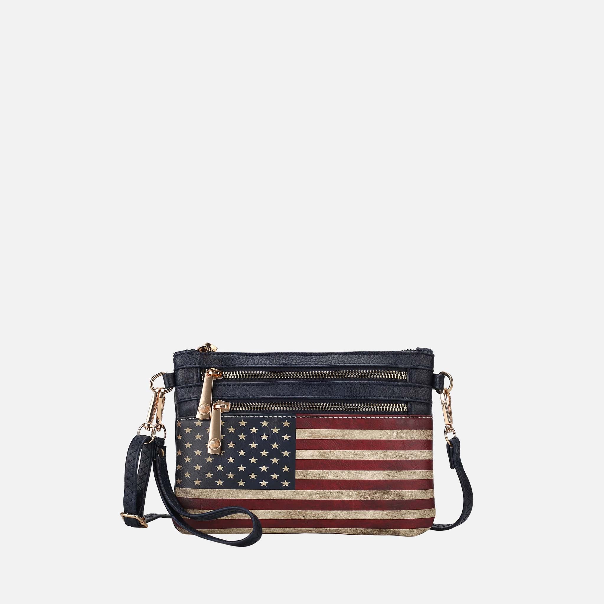 Alisson Printed Flag Crossbody Bag - Image 4