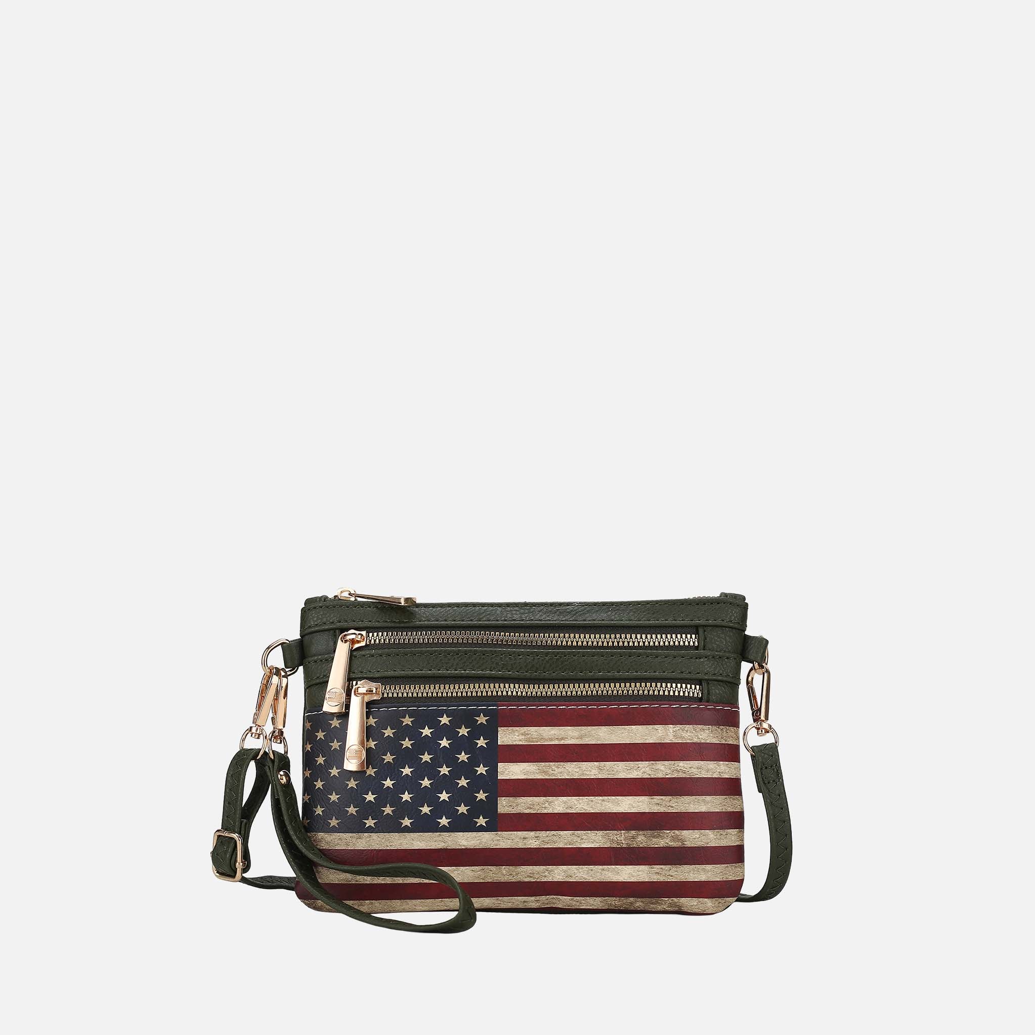 Alisson Printed Flag Crossbody Bag - Image 5