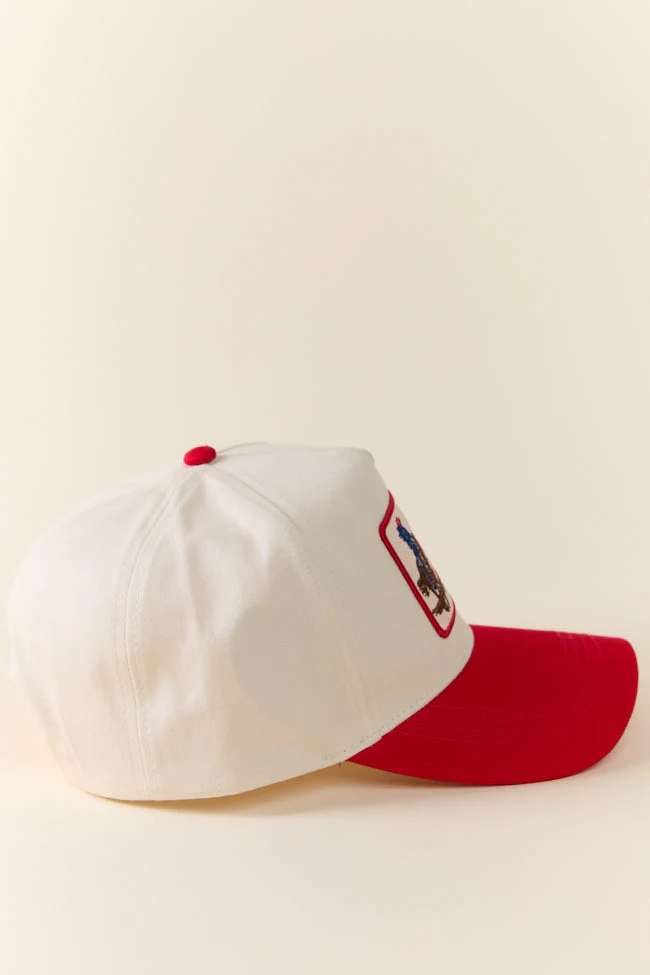 All American Cowgirl Red Trucker Hat - Image 5