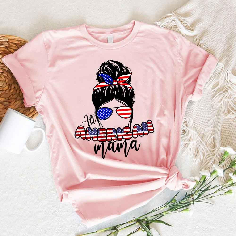 All American Mama 4th Of July Mom T-shirt - Image 10