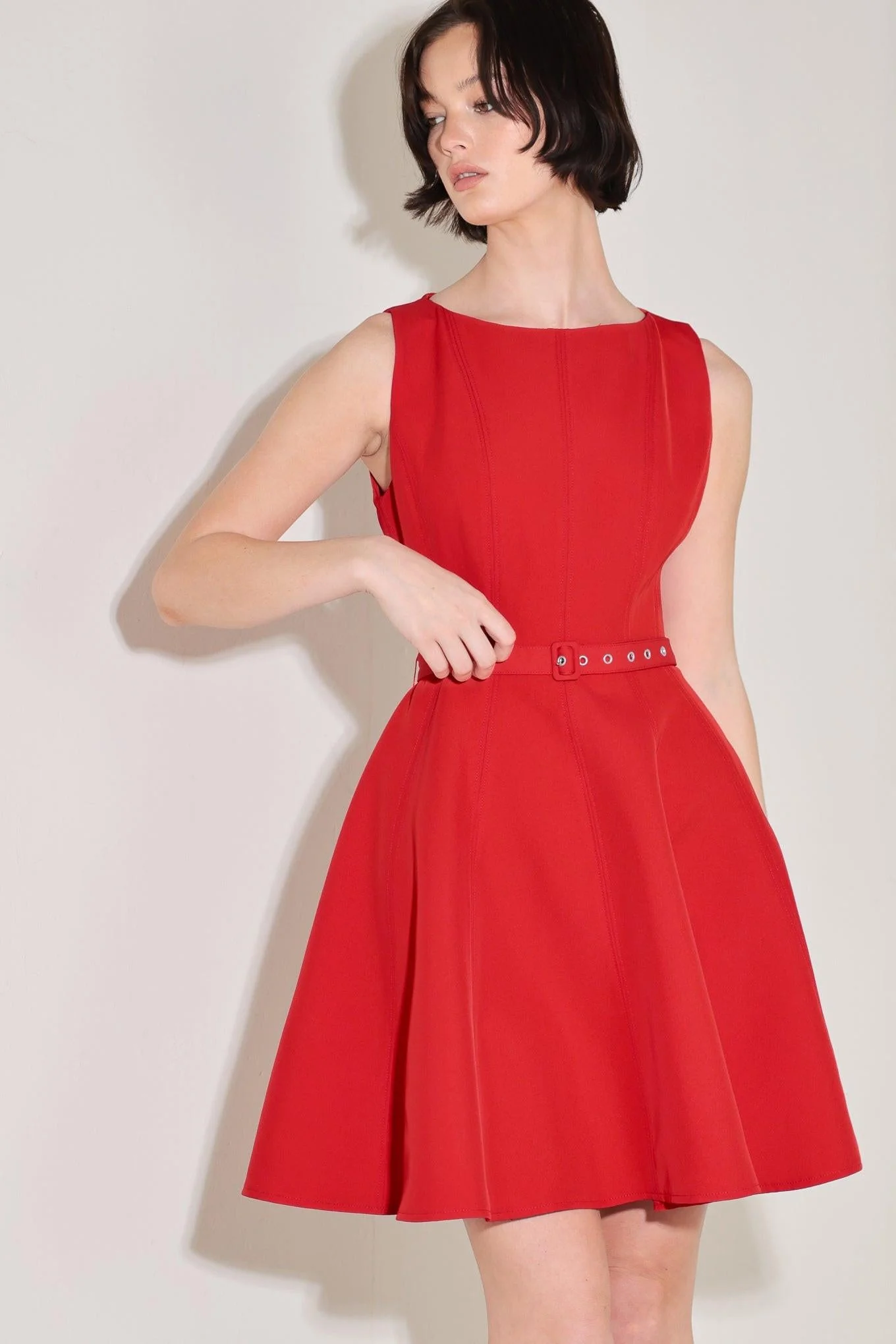 All Eyes on You Woven Mini Dress - Image 10