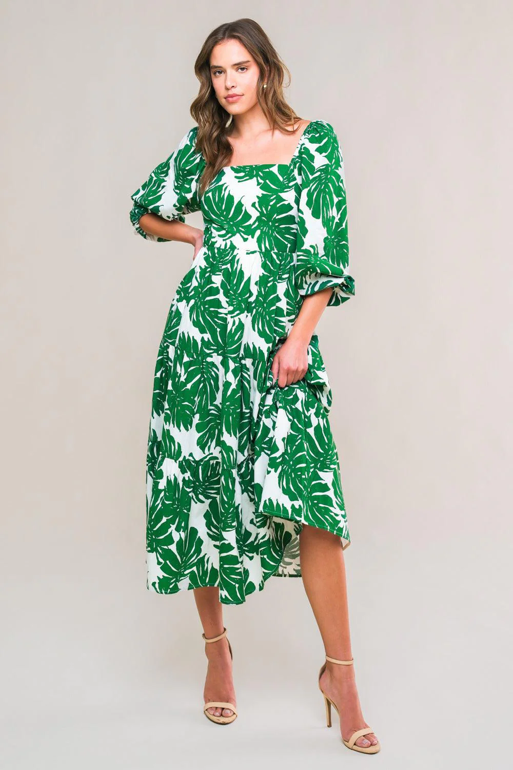 All the Drama Woven Midi Dress - Image 10