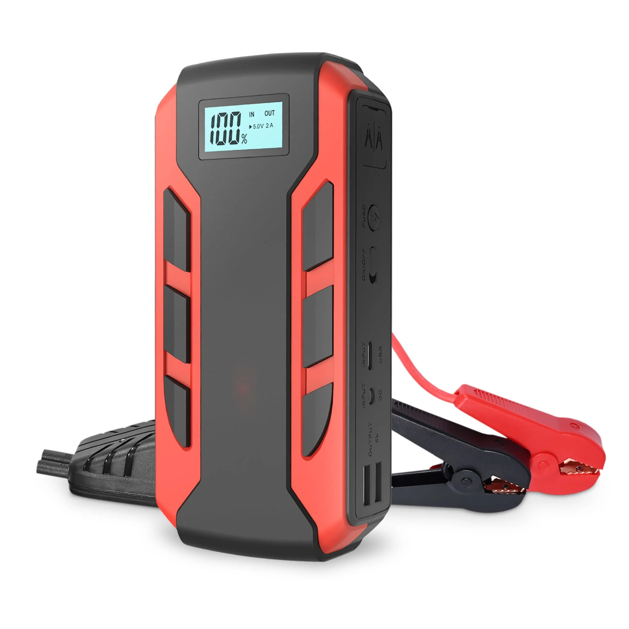 Alpha Digital - Portable Car Jump Starter: 800A Peak- 10,000mAh 6.0L Gas/3.0L Diesel