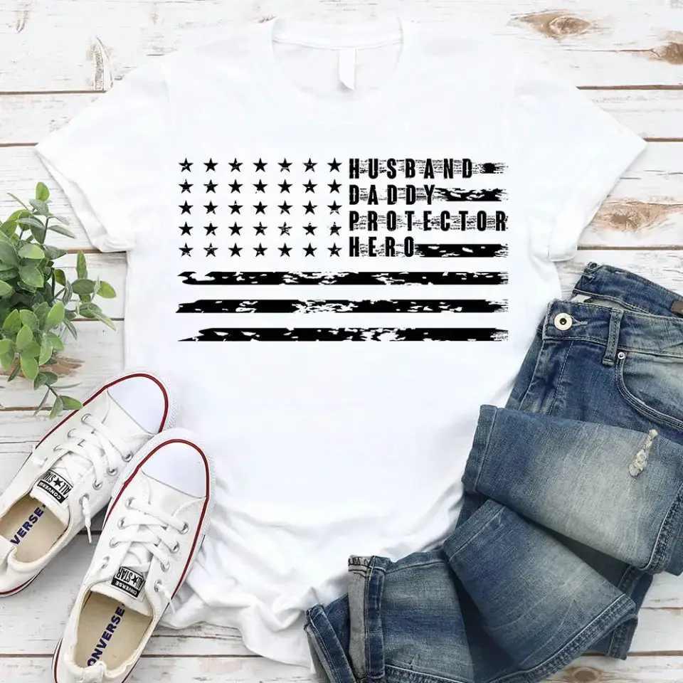 American Dad Flag Patriotic Father's Day T-shirt - Image 8