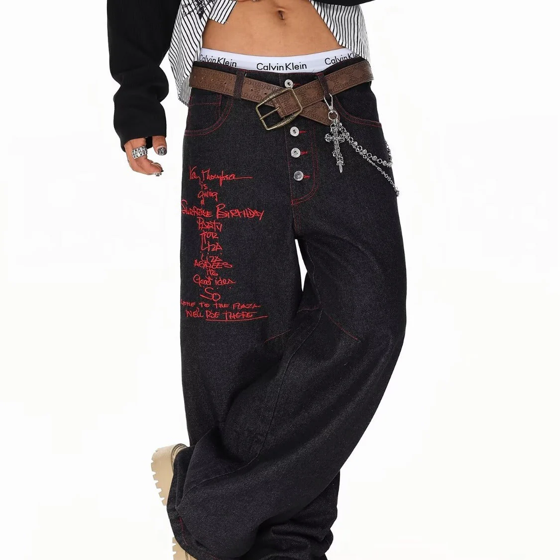 American-style High-street Machete Jeans For Men - Image 2