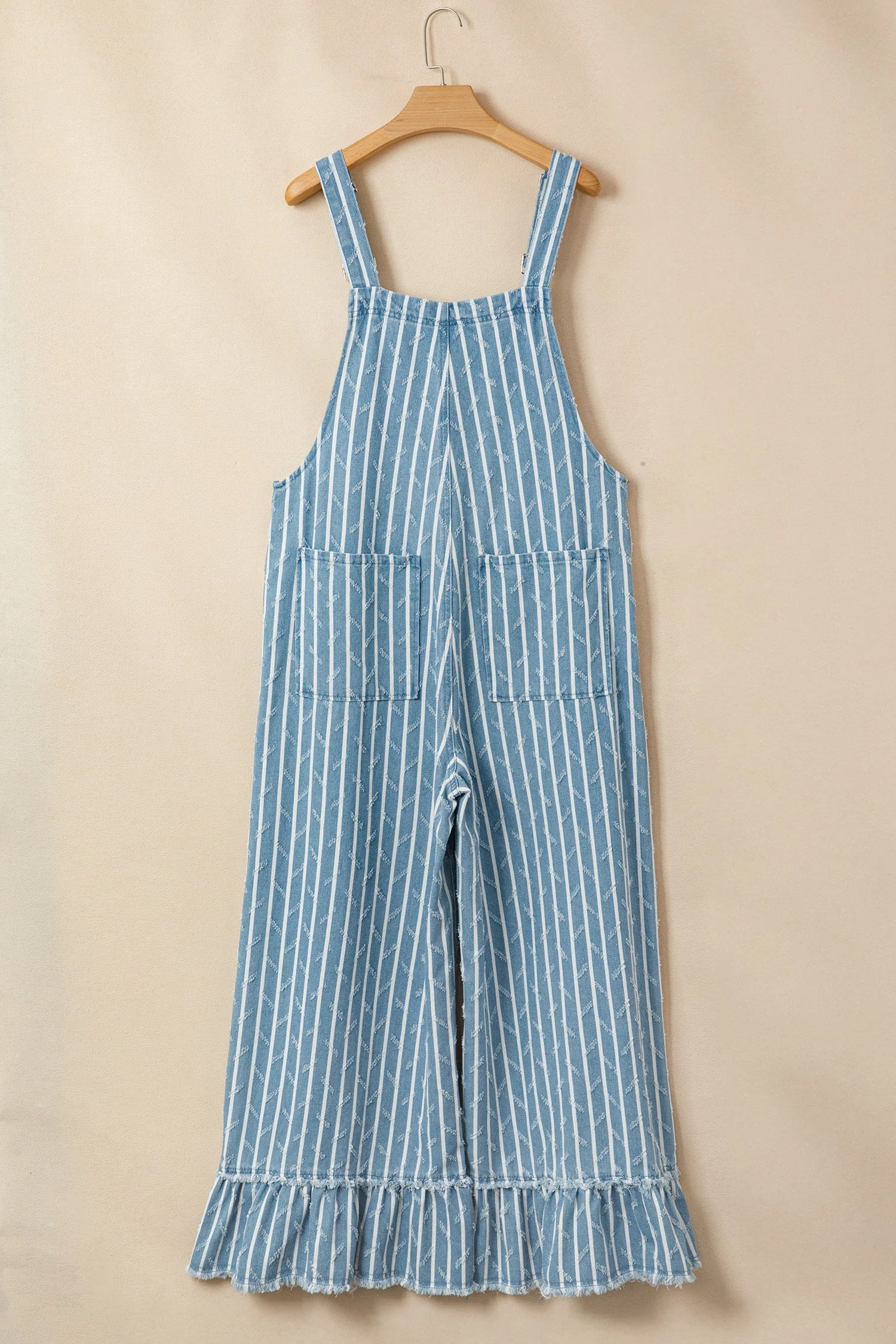 Threaded Pear Angel Ruffled Wide Leg Overalls - Image 2