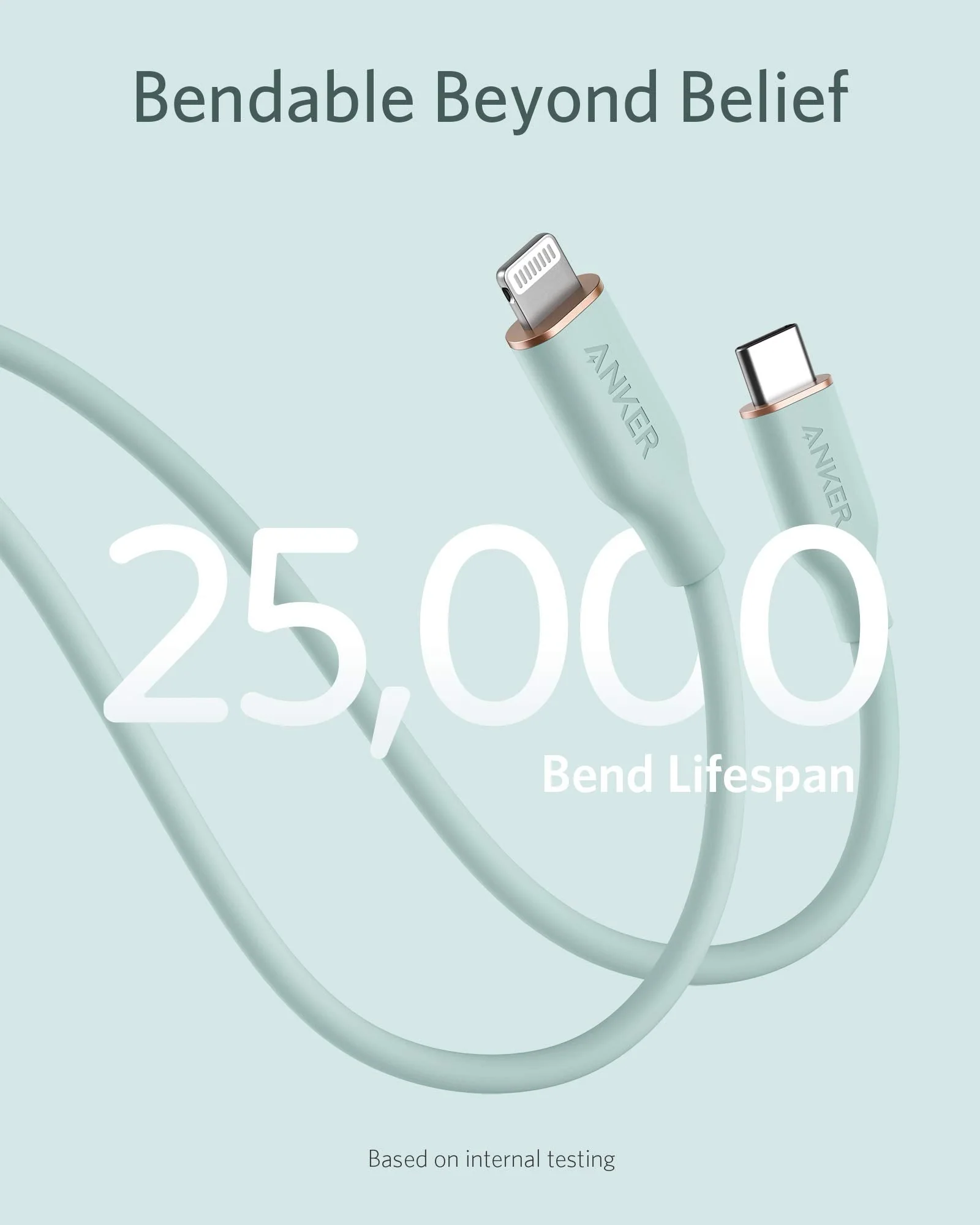 Anker <b>641</b> USB-C to Lightning Cable (Flow, Silicone) - Image 58