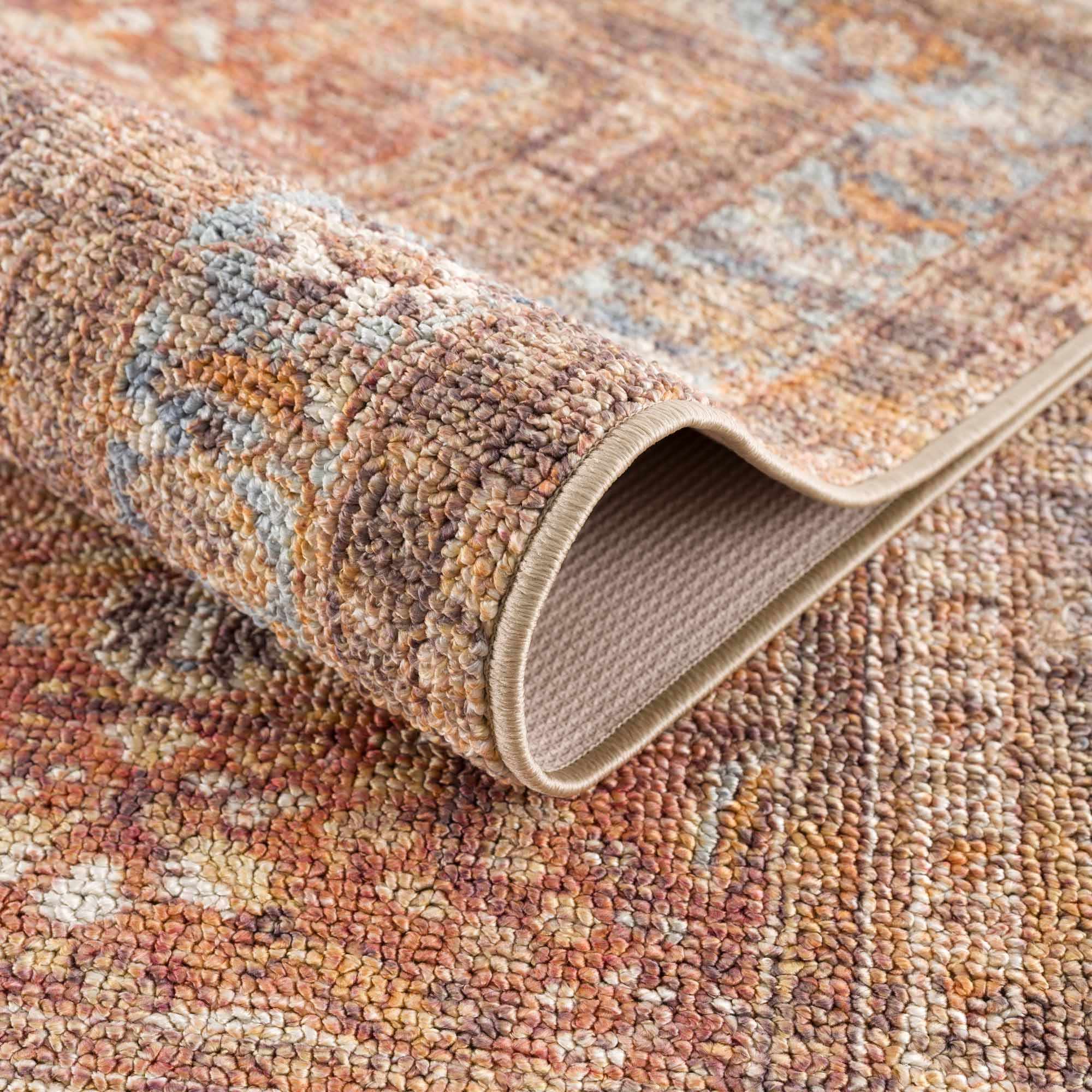Anshu Peach Washable Area Rug - Image 7