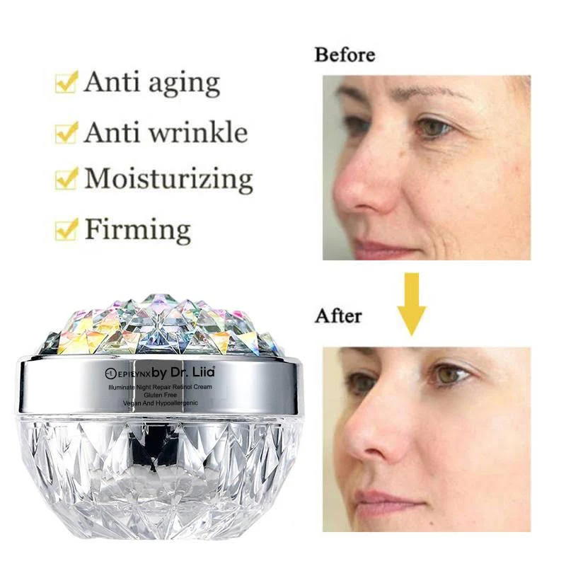 Anti-Aging Retinol Night Moisturizer – Hydrating, Vegan, Gluten-Free & Radiance-Boosting - Image 5