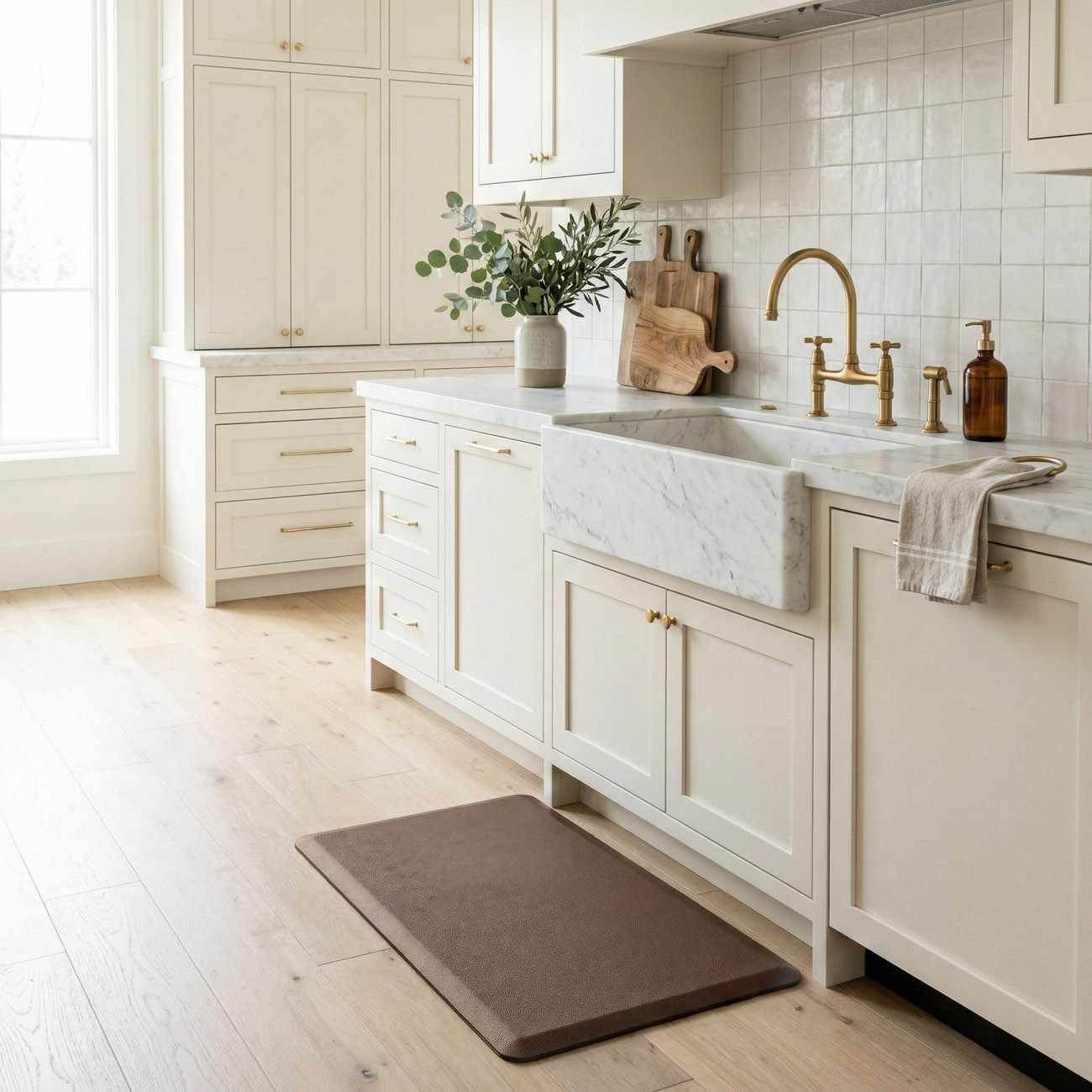 Anti-Fatigue Kitchen Mat, Brown - Image 10