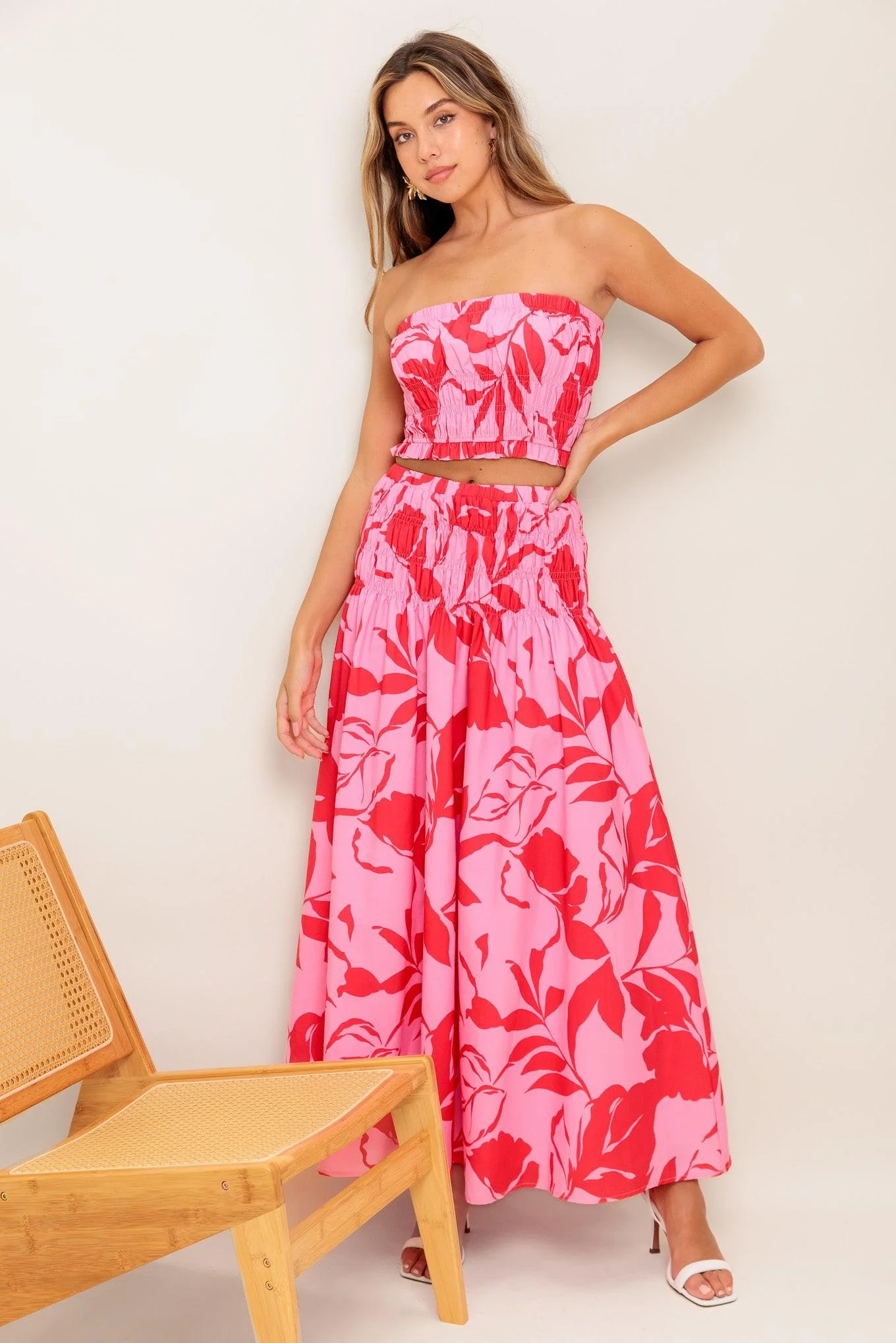 Anything I Want Woven Top and Skirt Set - Image 3