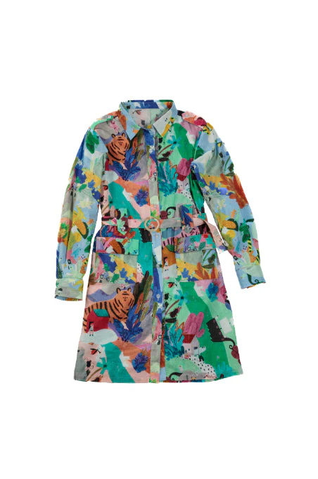 Aqua Tiger Dress - Image 3