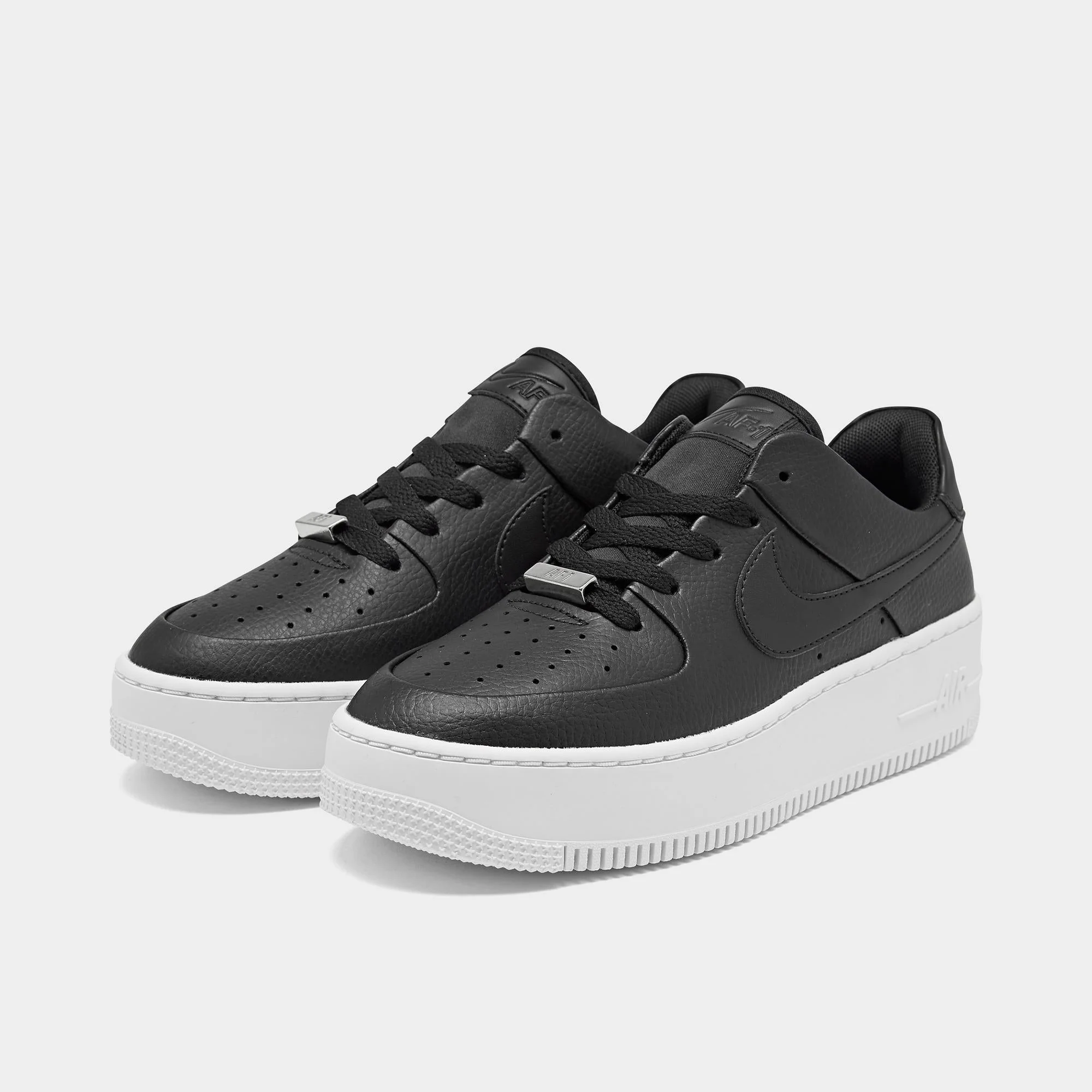 [ar5339-002] Womens Nike Air Force 1 Sage Low 'black White' - Image 2