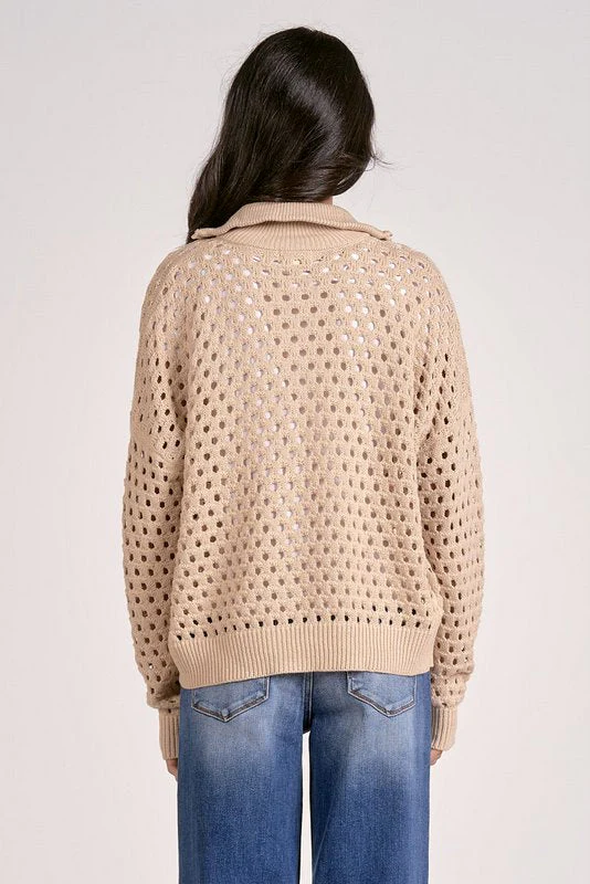 Arabella Half Zip Oatmeal - Image 3