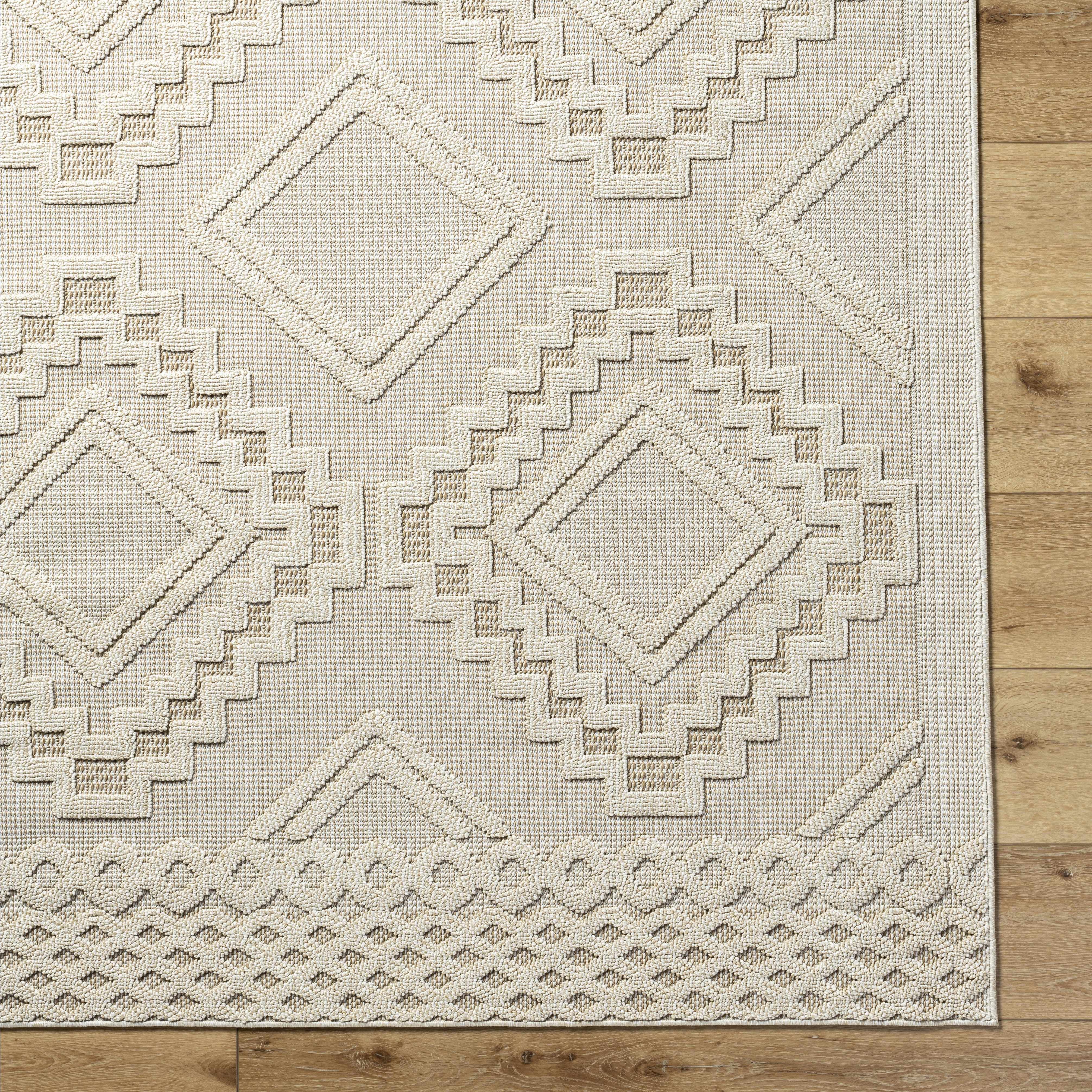Arwid Bone Outdoor Area Rug - Clearance - Image 9