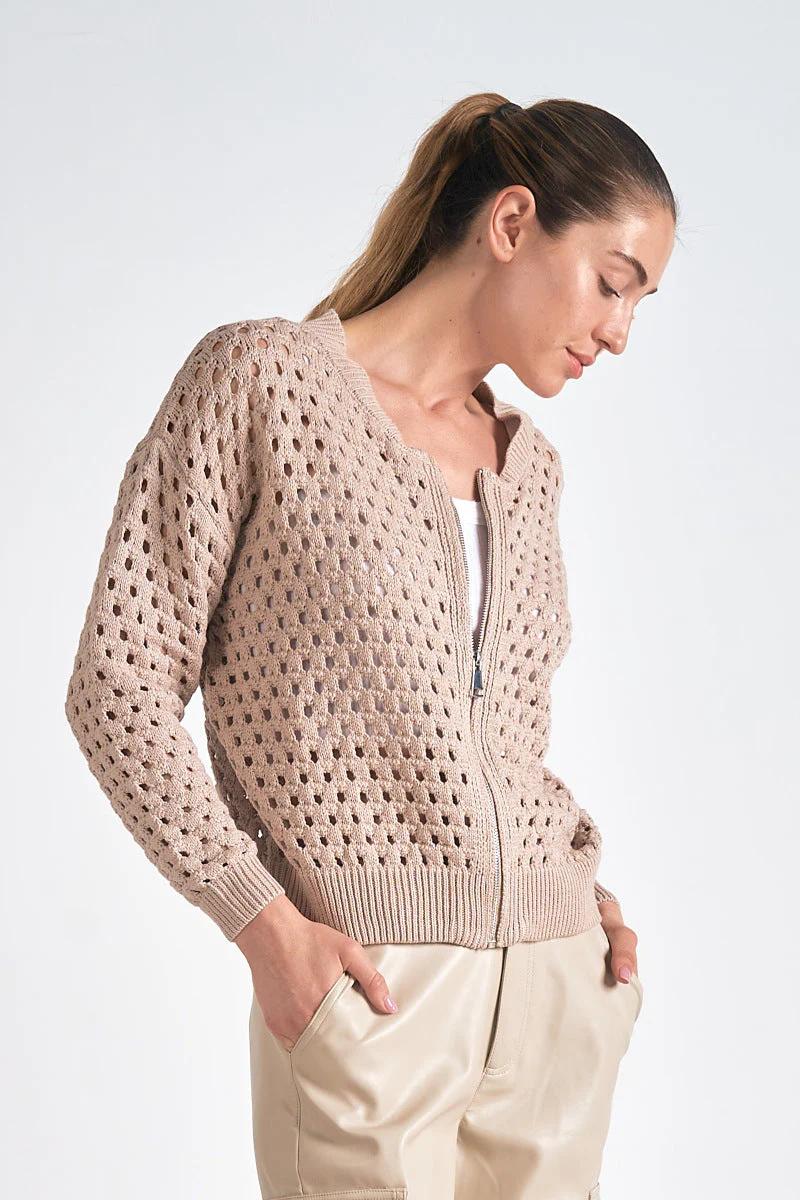 Aster Sweater Cardigan Stone - Image 2