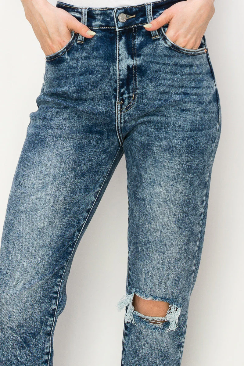 Aubree High Rise Stretch Distressed Mom Jeans - Image 11