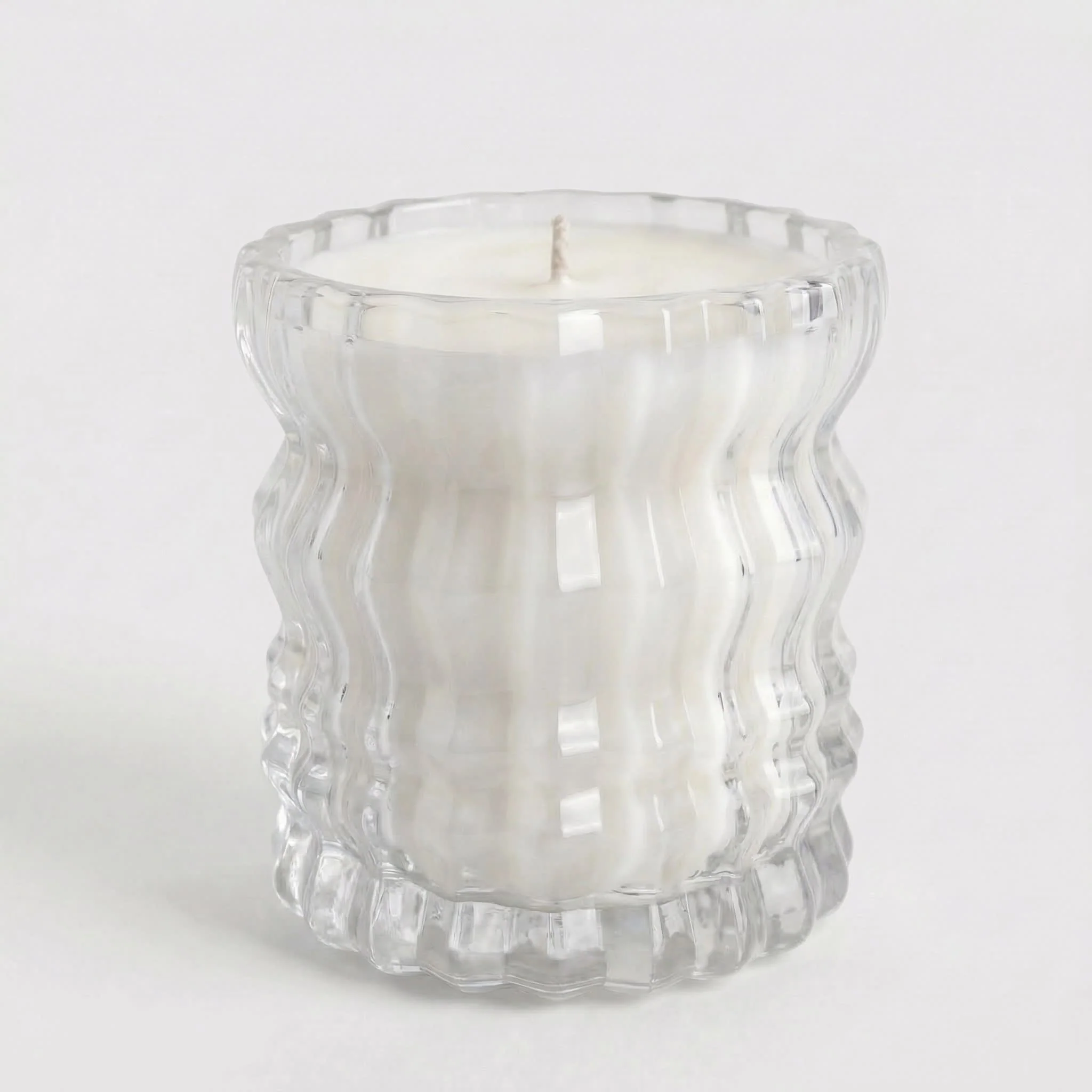 Auden Lueur Non-Toxic Candle in Textured Glass Vessel - Image 5